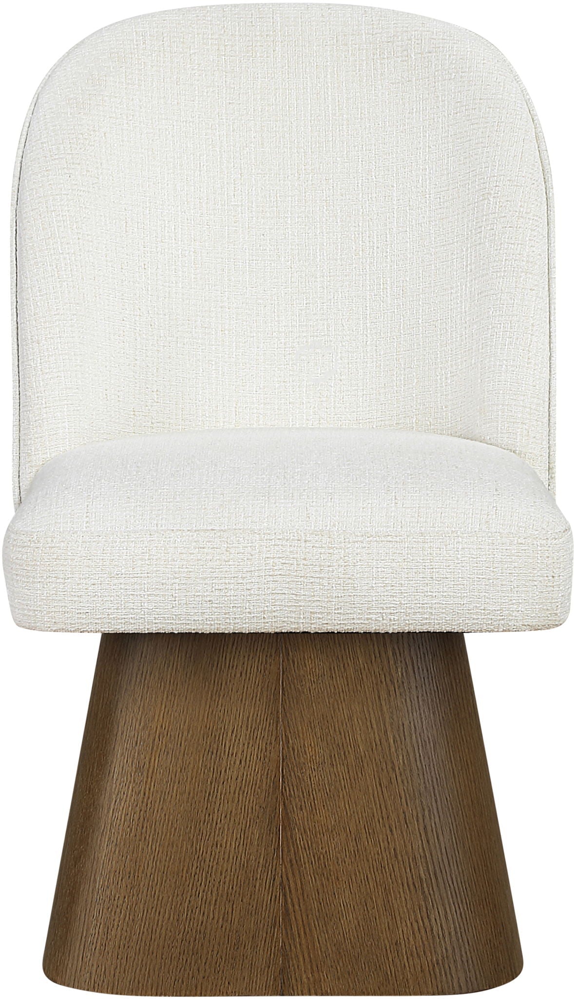Marlowe Swivel Dining Side Chair with Brown Base