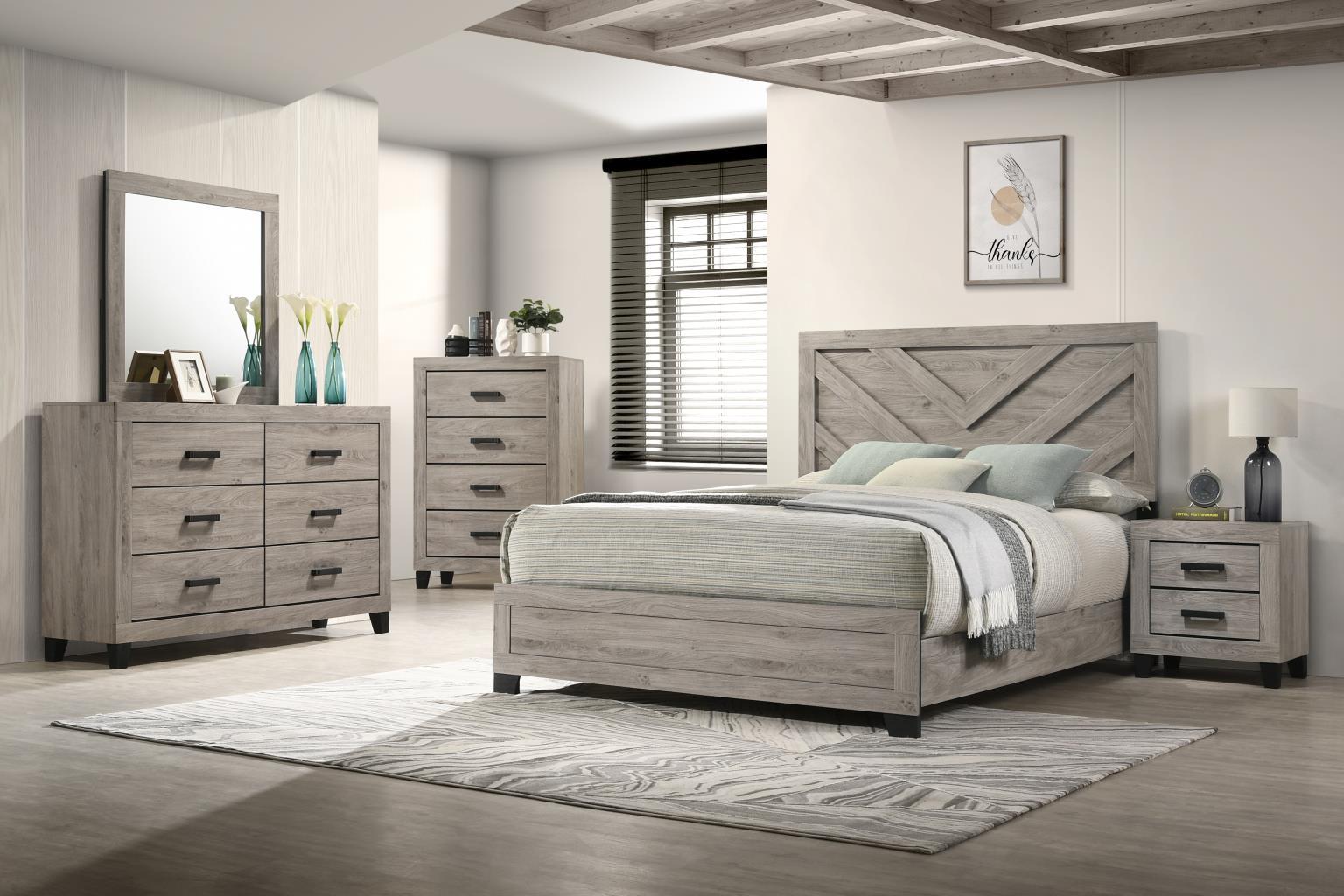 B528 - Nightstand - Light Gray