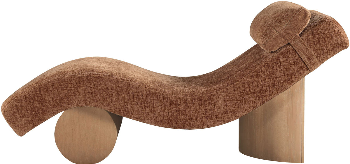 Marcella - Chaise Lounge with Natural Base