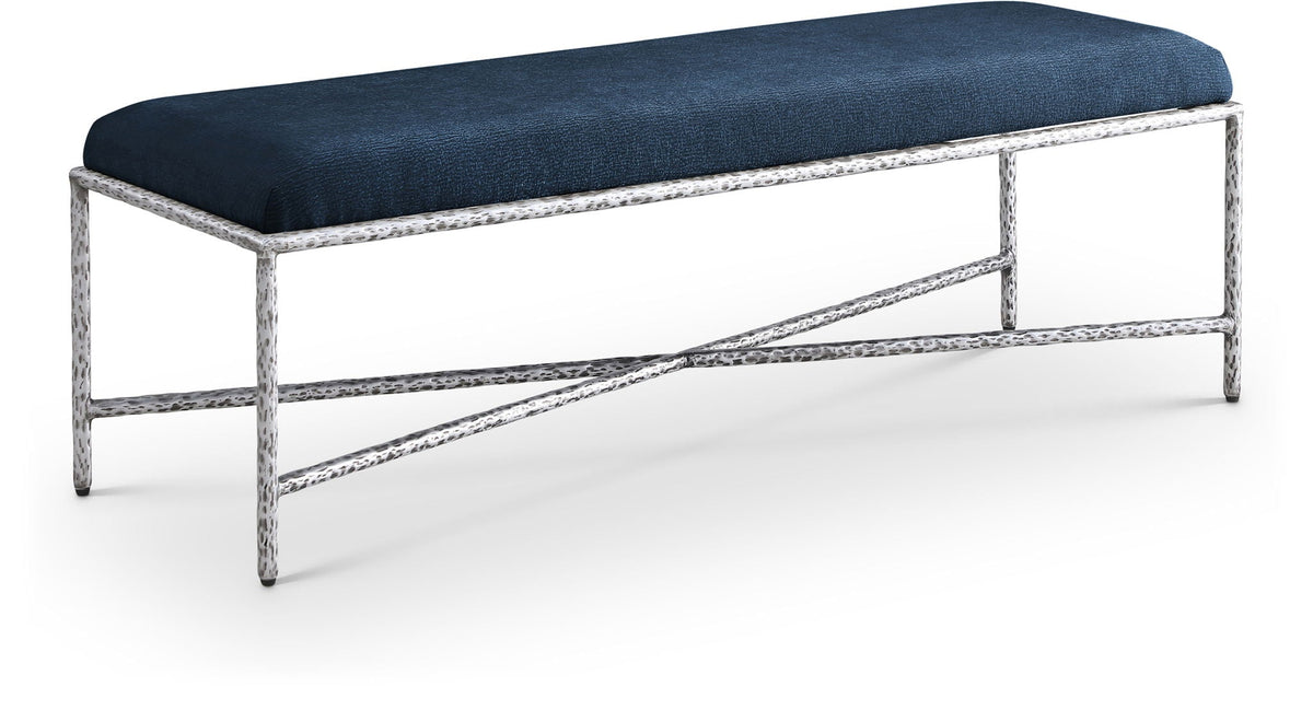 Valley - Bench with Silver Frame