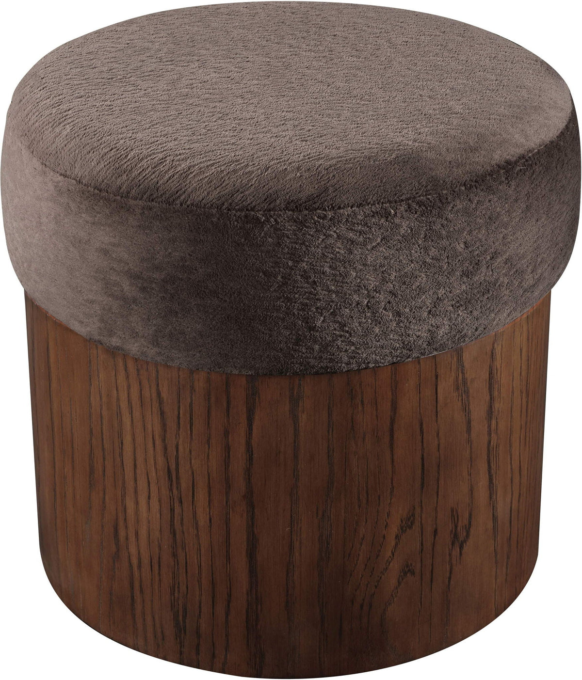 Nimes - Ottoman / Stool with Brown Base