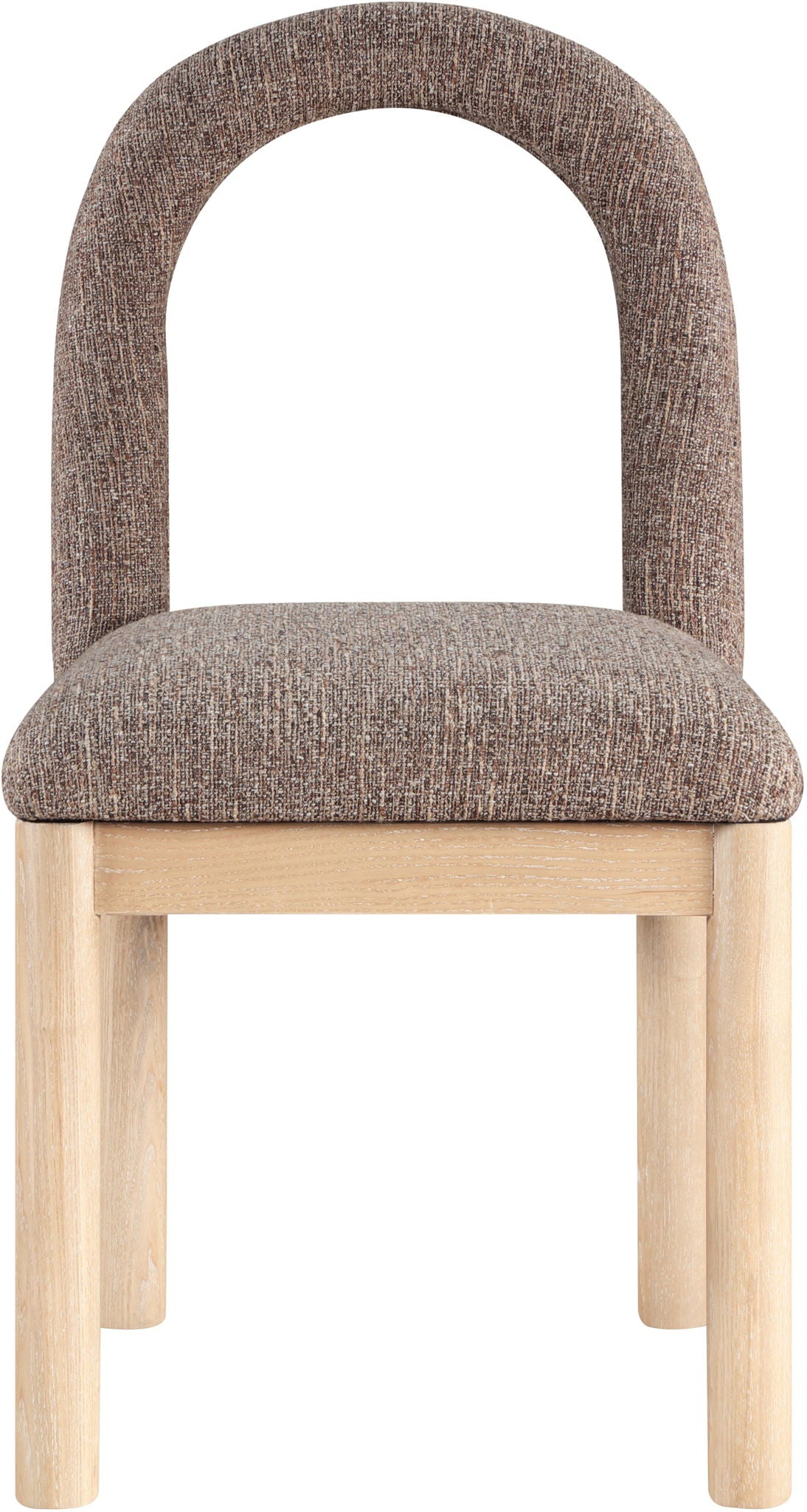 Conrad - Linen Dining Chair with Natural Legs