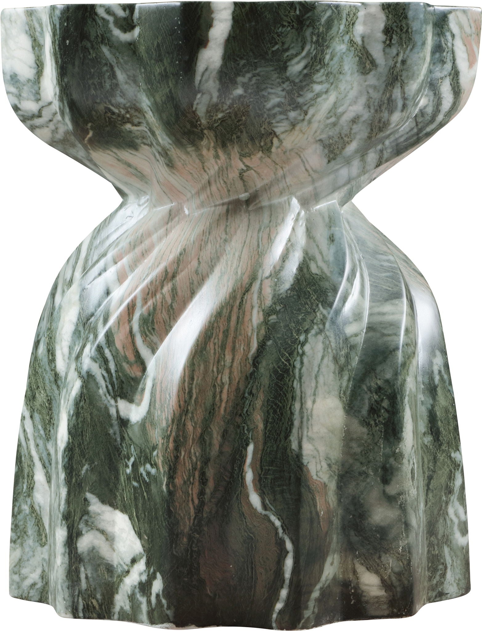 Caserta - Marble Finish Concrete End Table