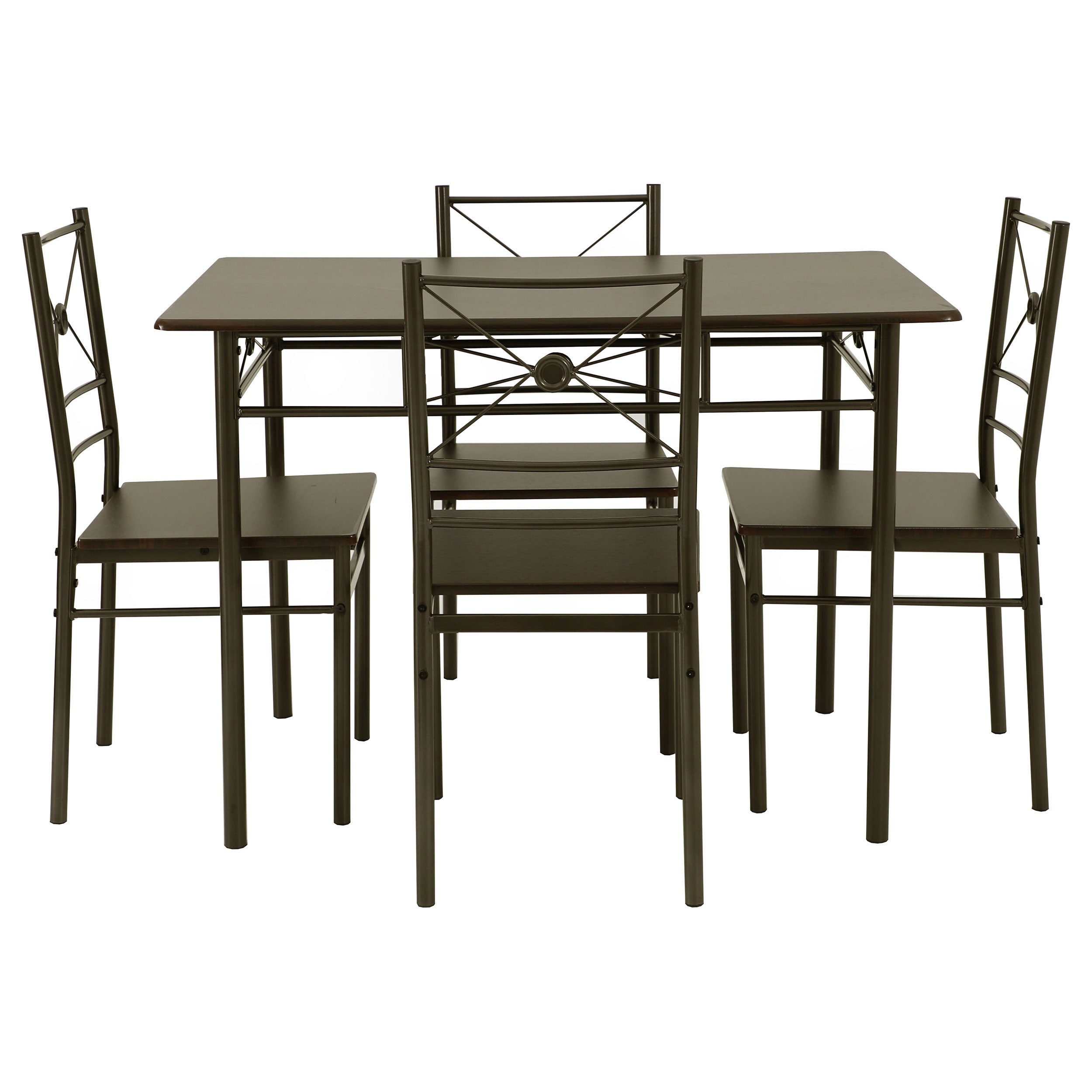 Anna Rectangular Dining Set Dark Bronze
