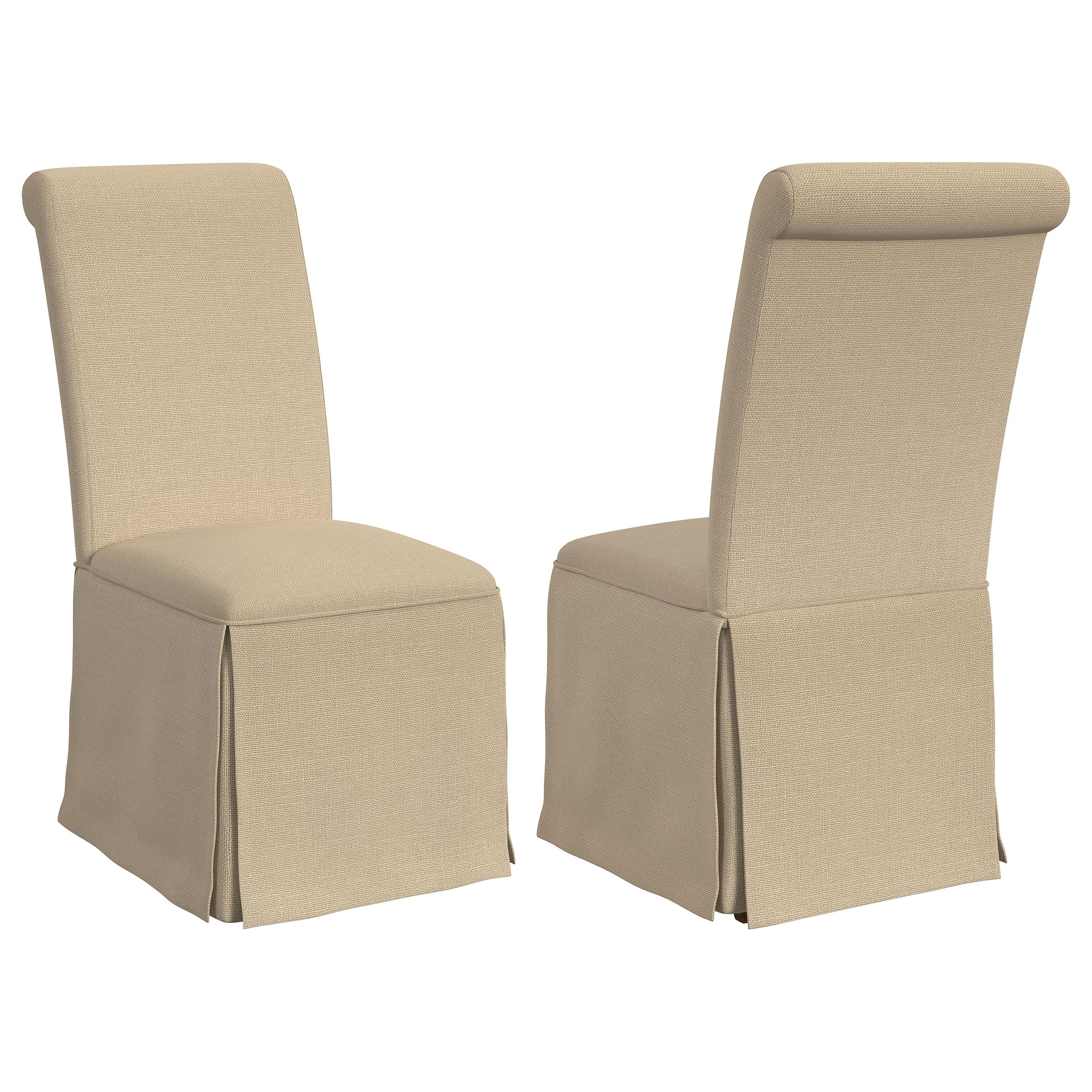 Shawna Upholstered Skirted Side Chair (Set of 2)