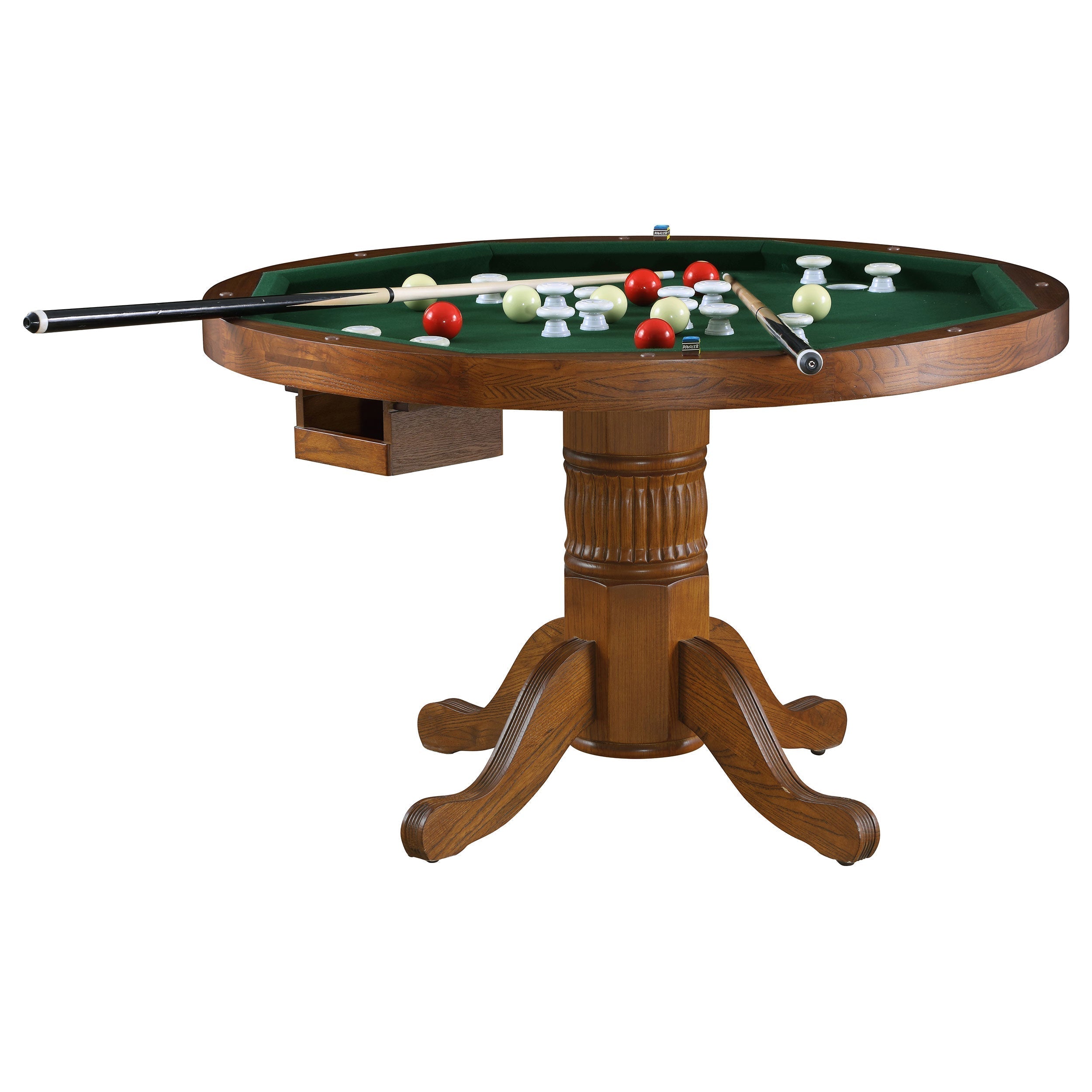 Mitchell Game Table Set Amber and Brown