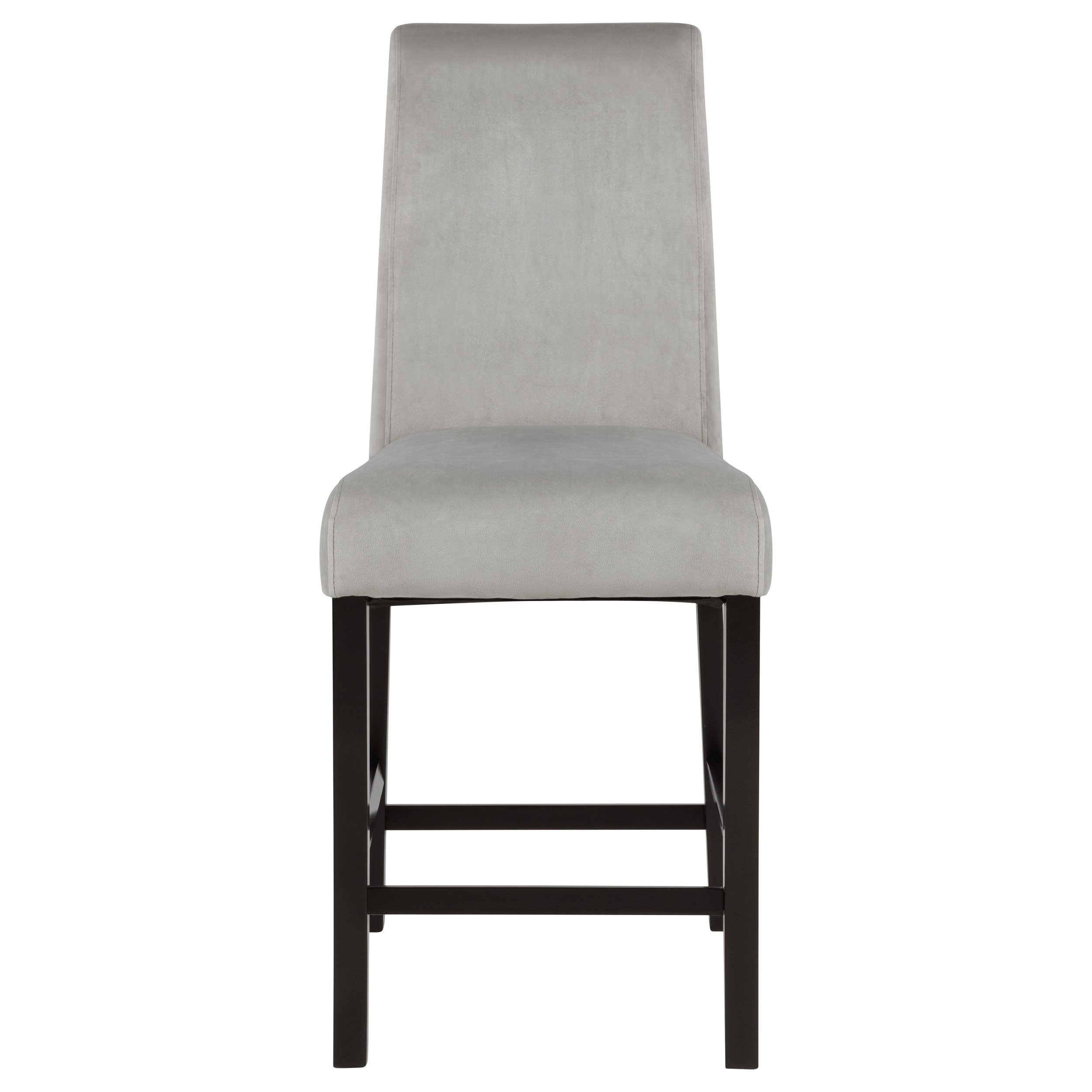 Stanton Velvet Upholstered Counter Chair Grey (Set of 2)