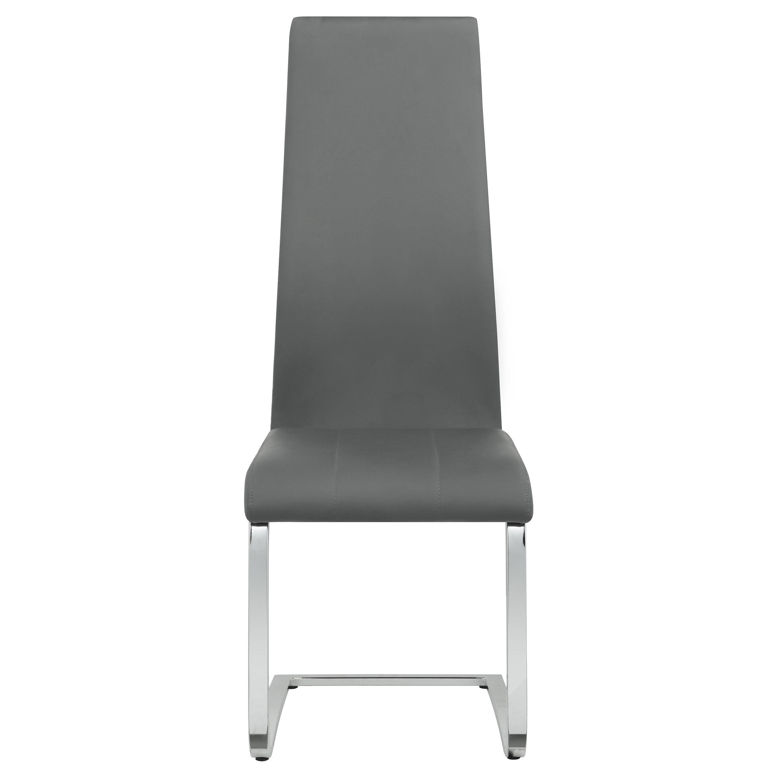 Anges Dining Set White High Gloss and Grey