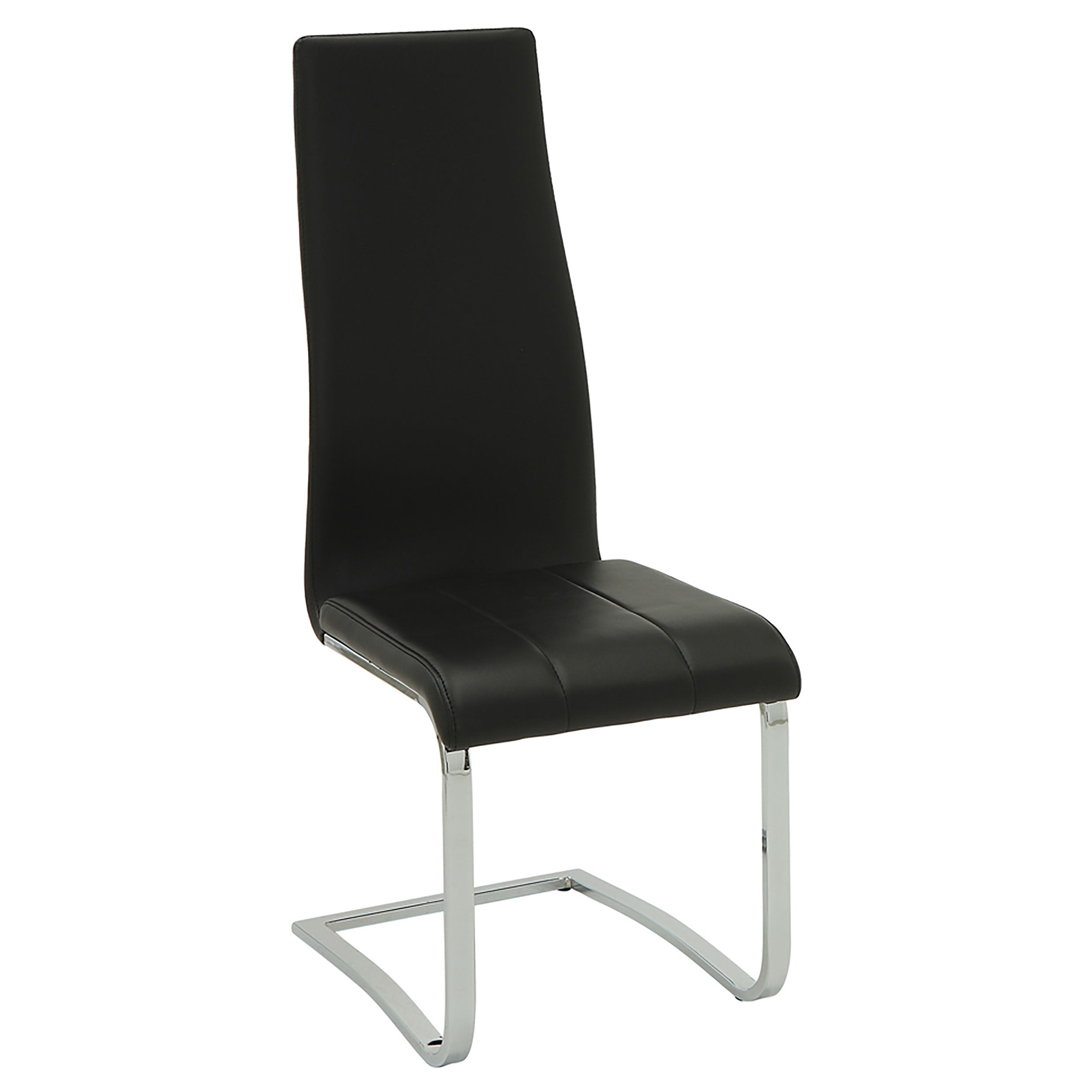 Anges Dining Set White High Gloss and Black