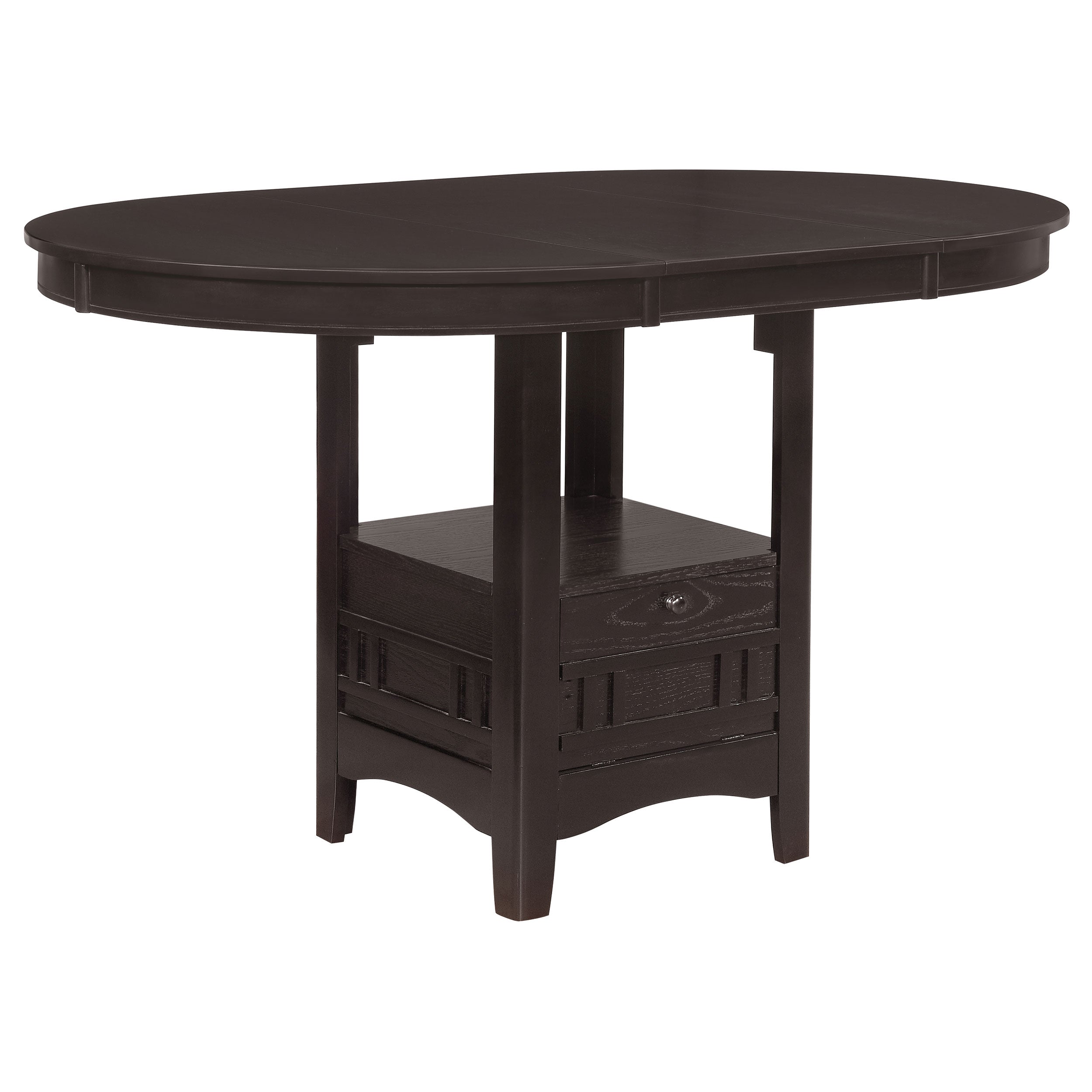 Lavon Counter Height Dining Room Set Espresso and Black