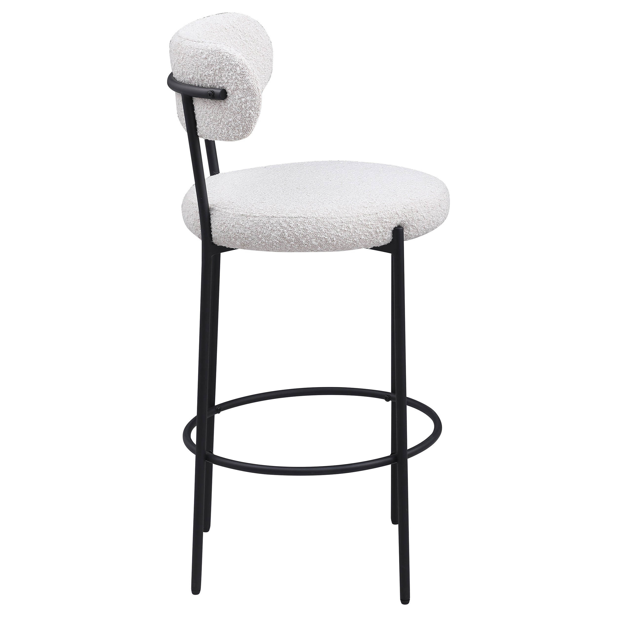 Viola Boucle Upholstered Bar Chair (Set of 2)