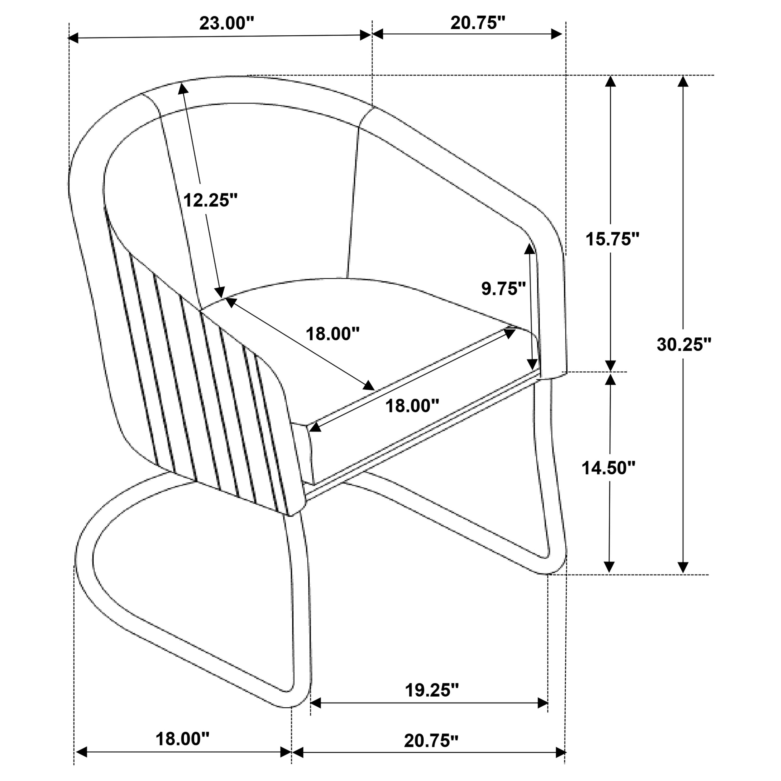 Aviano Dining Set Gunmetal and Matte Black