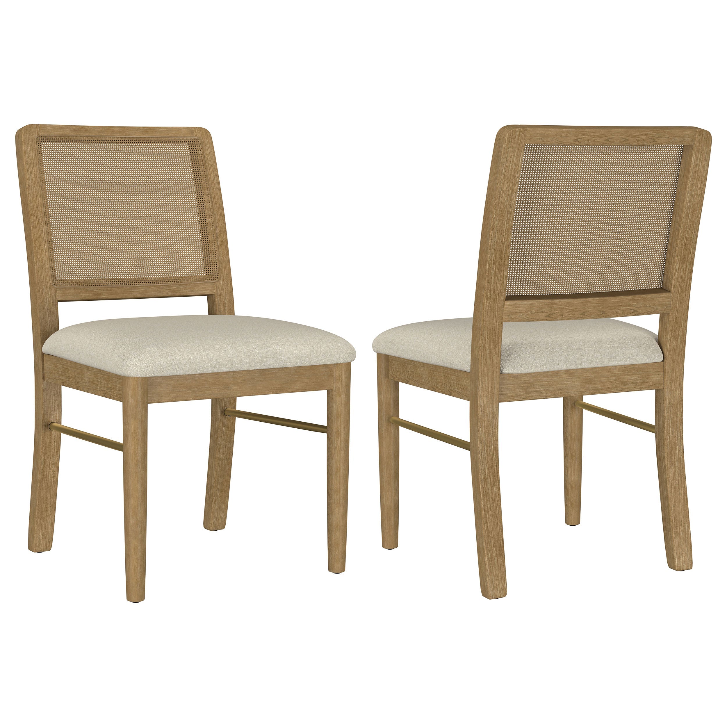 Arini Rattan Cane Dining Side Chair (Set of 2)