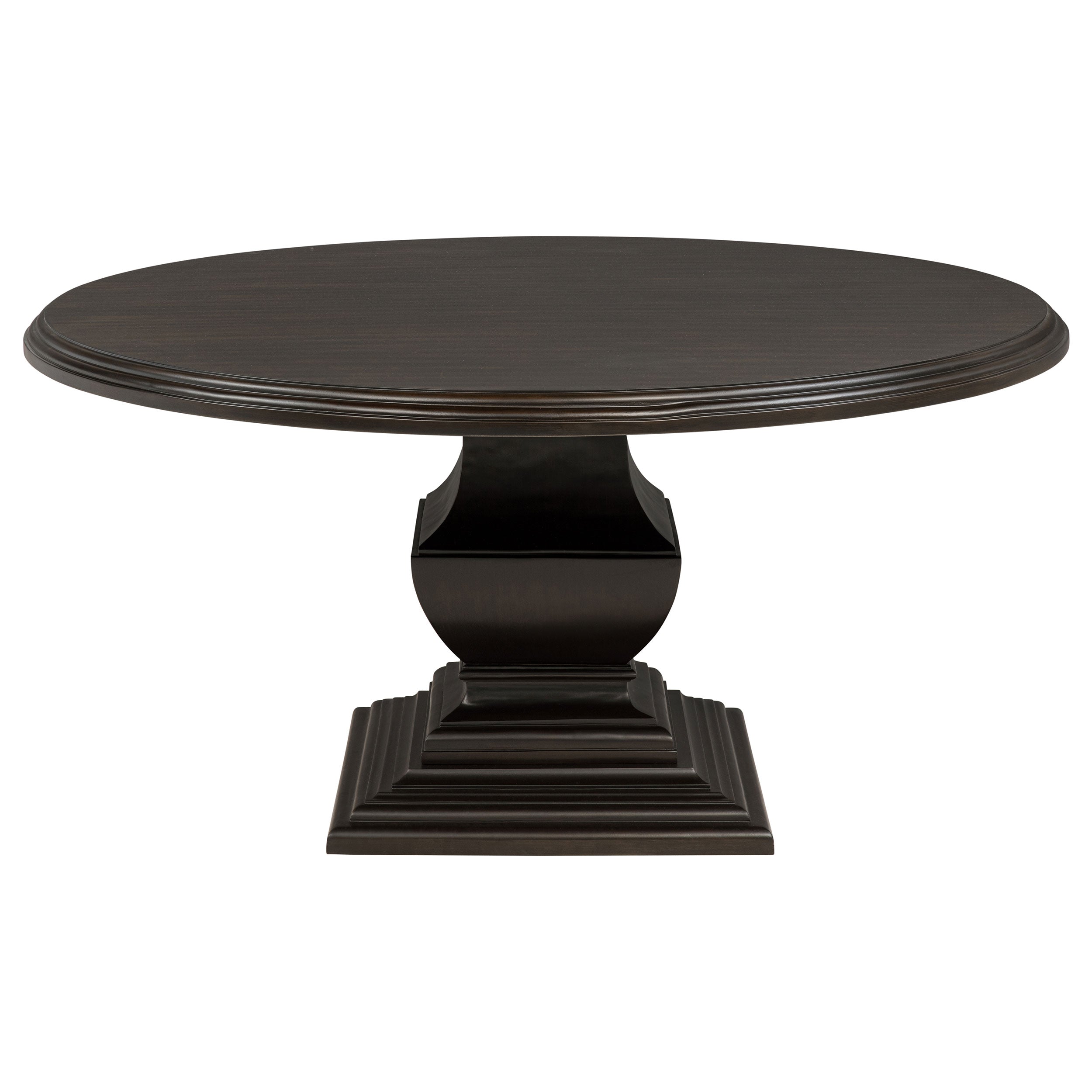 Twyla Round Wood Dining Room Table Set Dark Cocoa