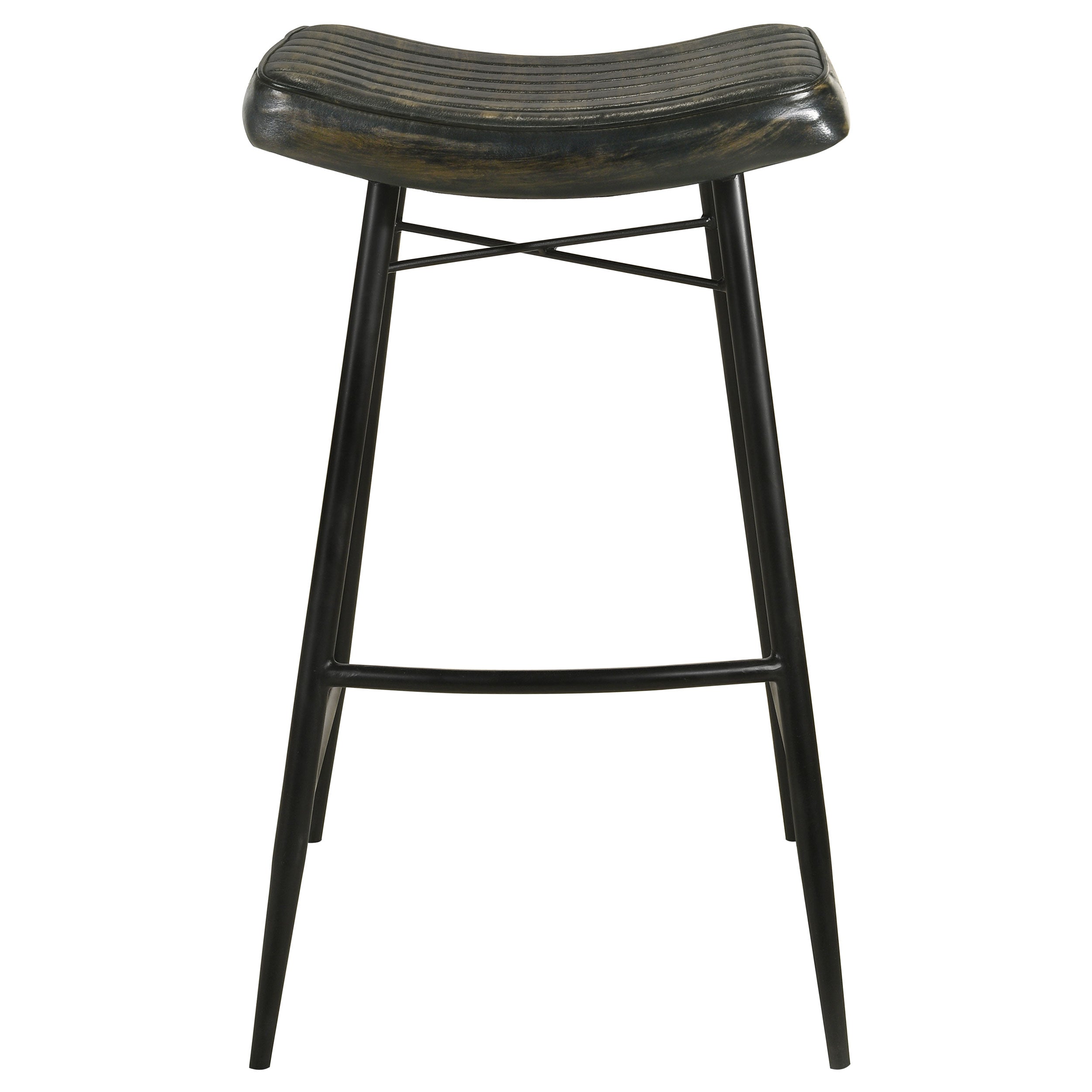 Bayu Leather Upholstered Bar Stool (Set of 2)