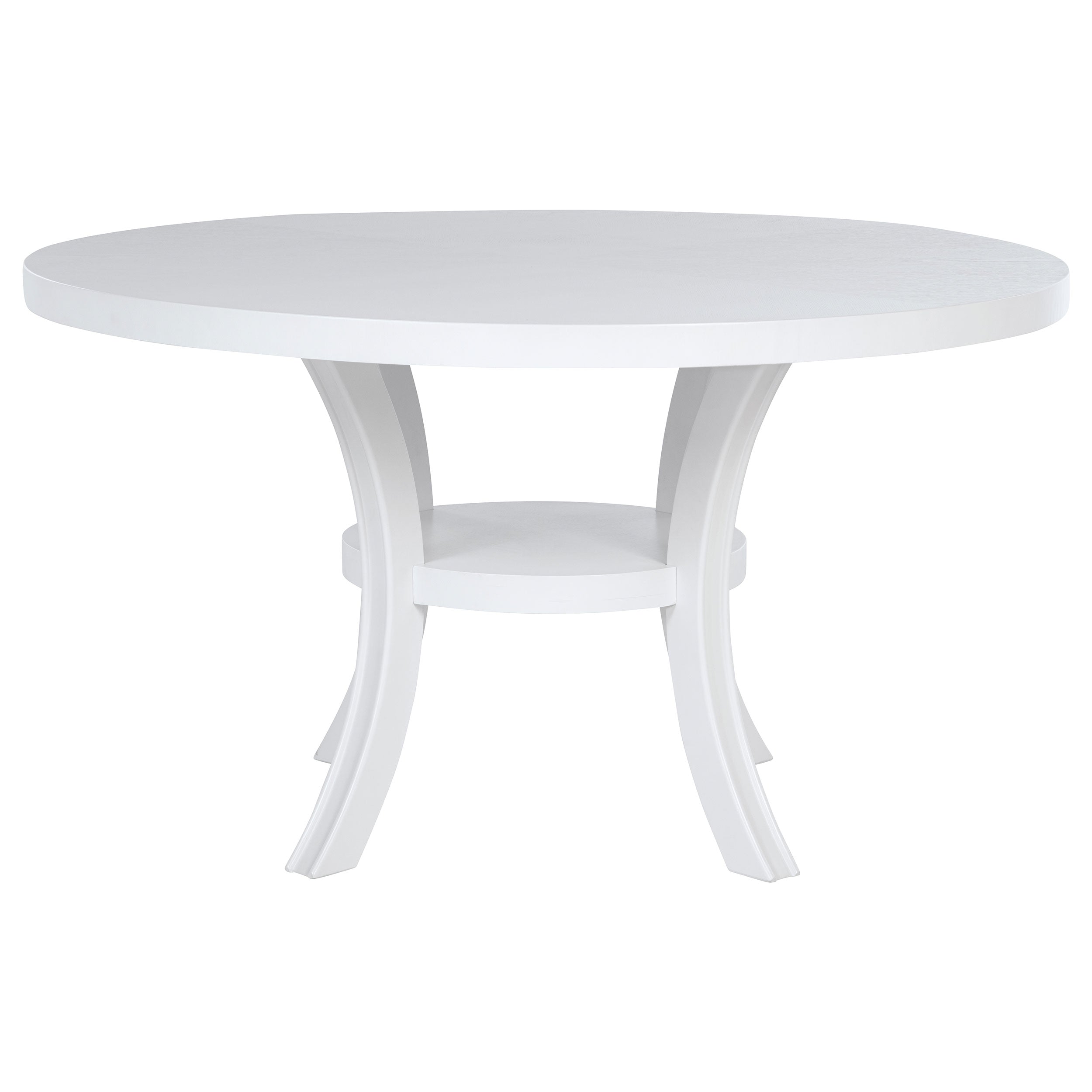 Judd 54-inch Round Wood Dining Table Set Pearl