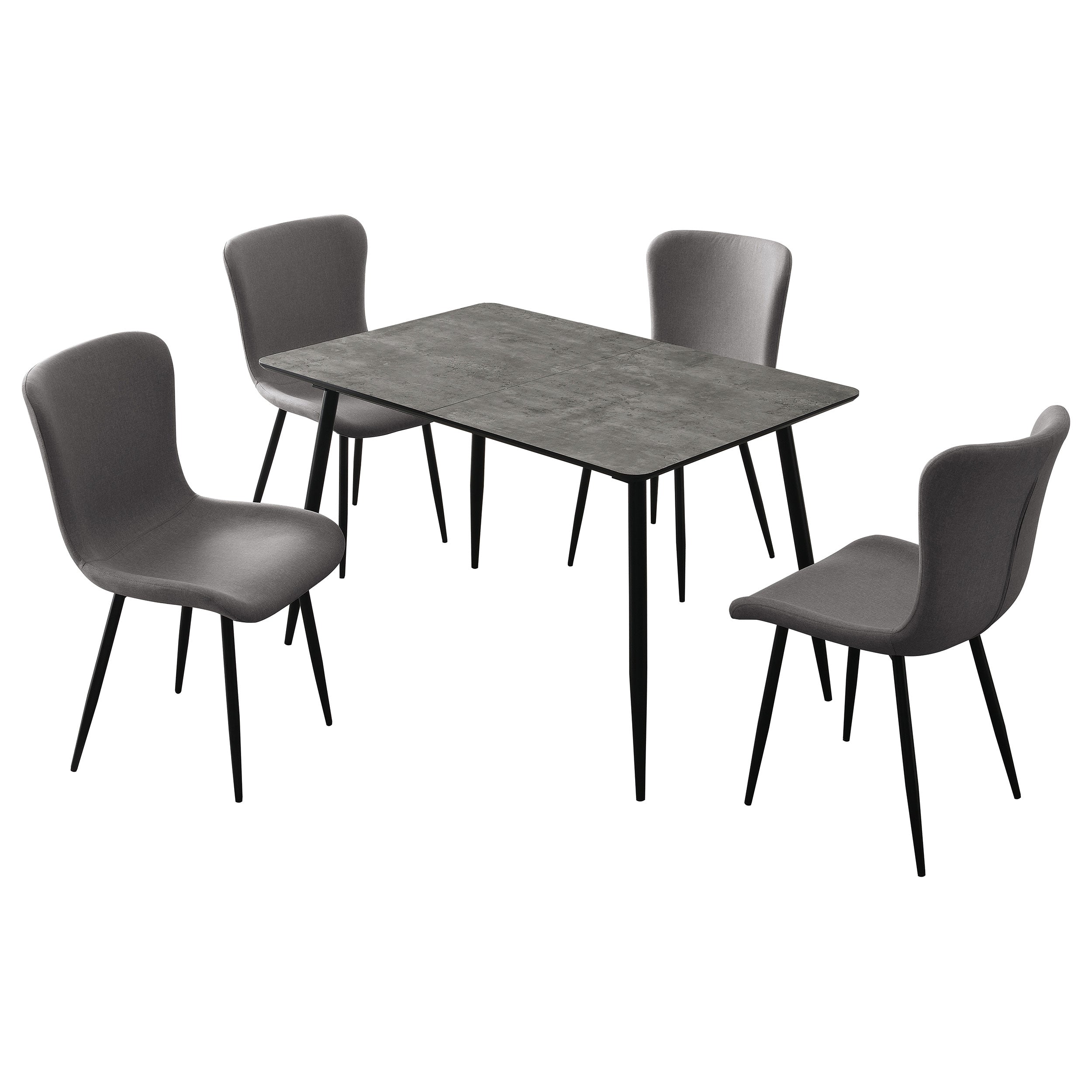 Horizon Dining Set with Extension Table Grey