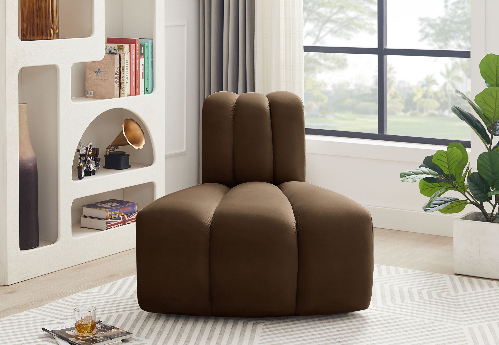 Arc - Velvet Reverse Corner Chair