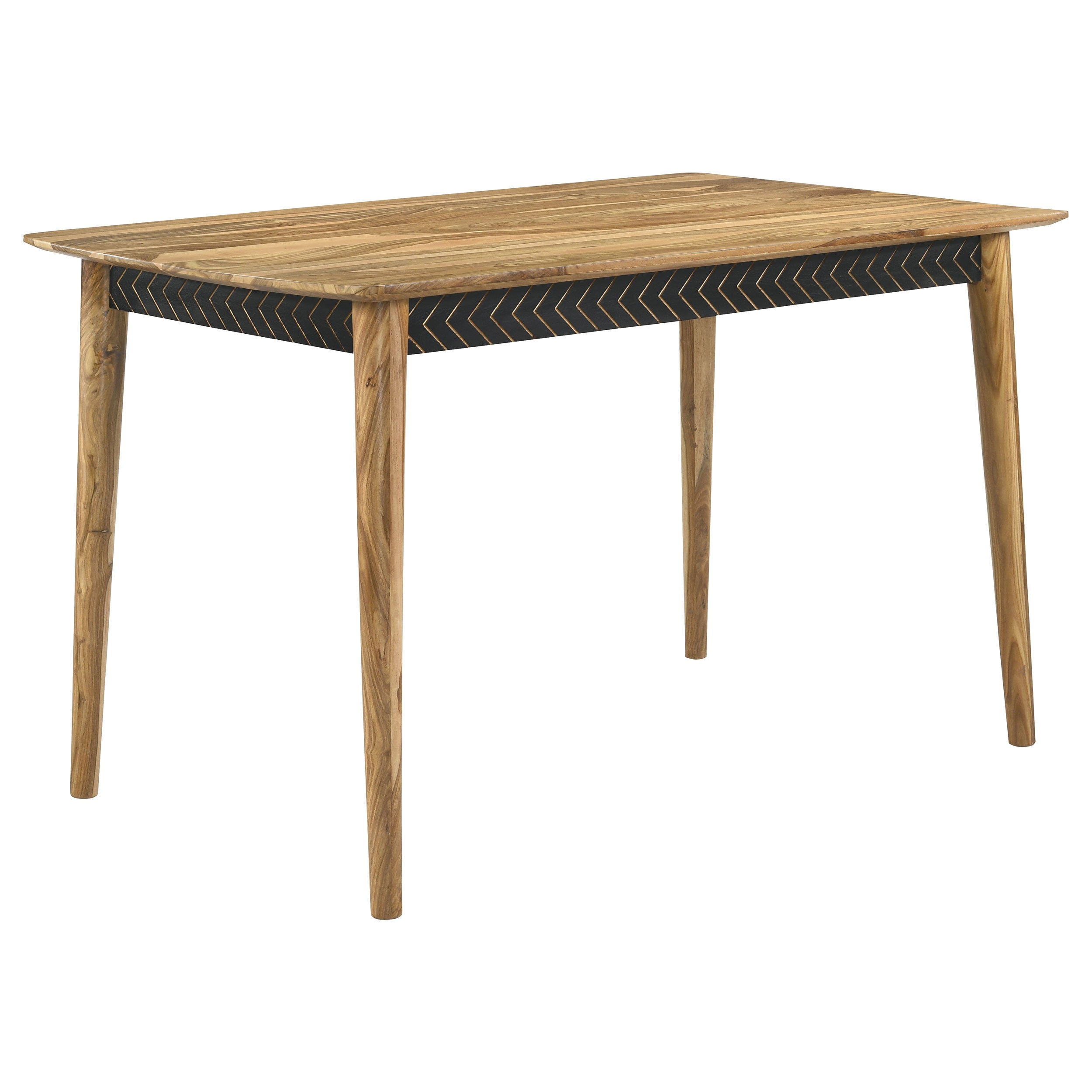 Partridge Rectangular Counter Height Dining Set Natural Sheesham and Espresso