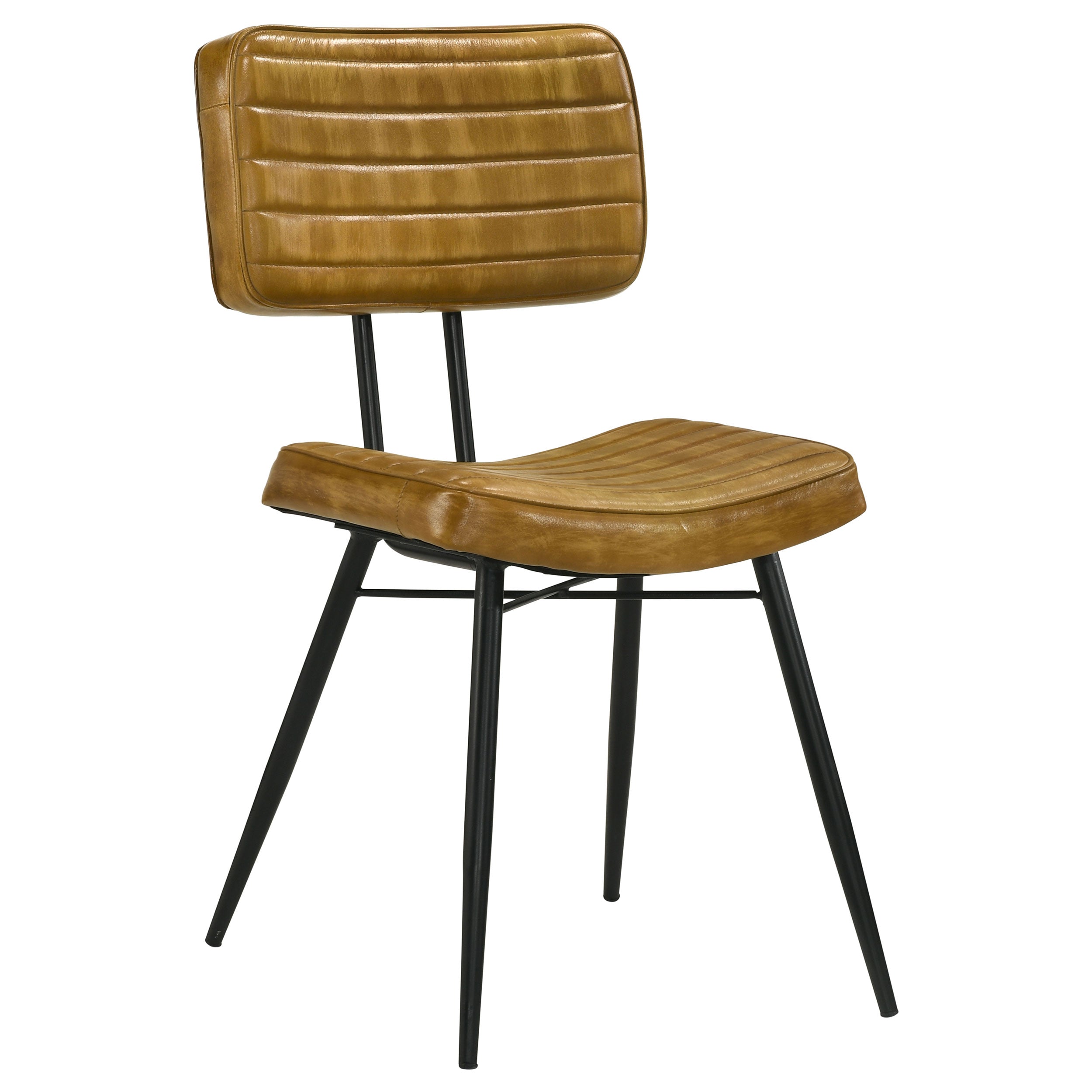 Misty Leather Upholstered Dining Side Chair (Set of 2)