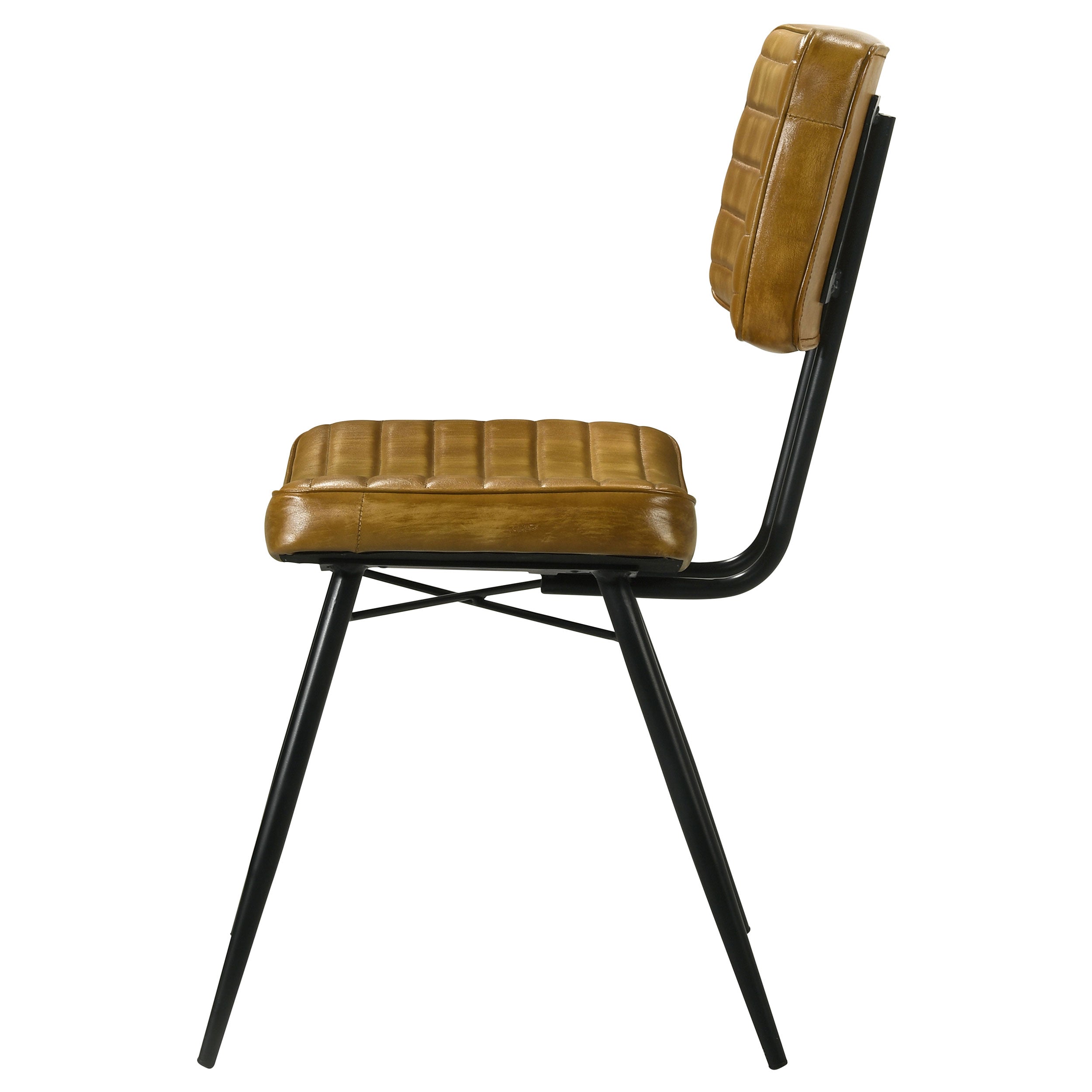 Misty Leather Upholstered Dining Side Chair (Set of 2)