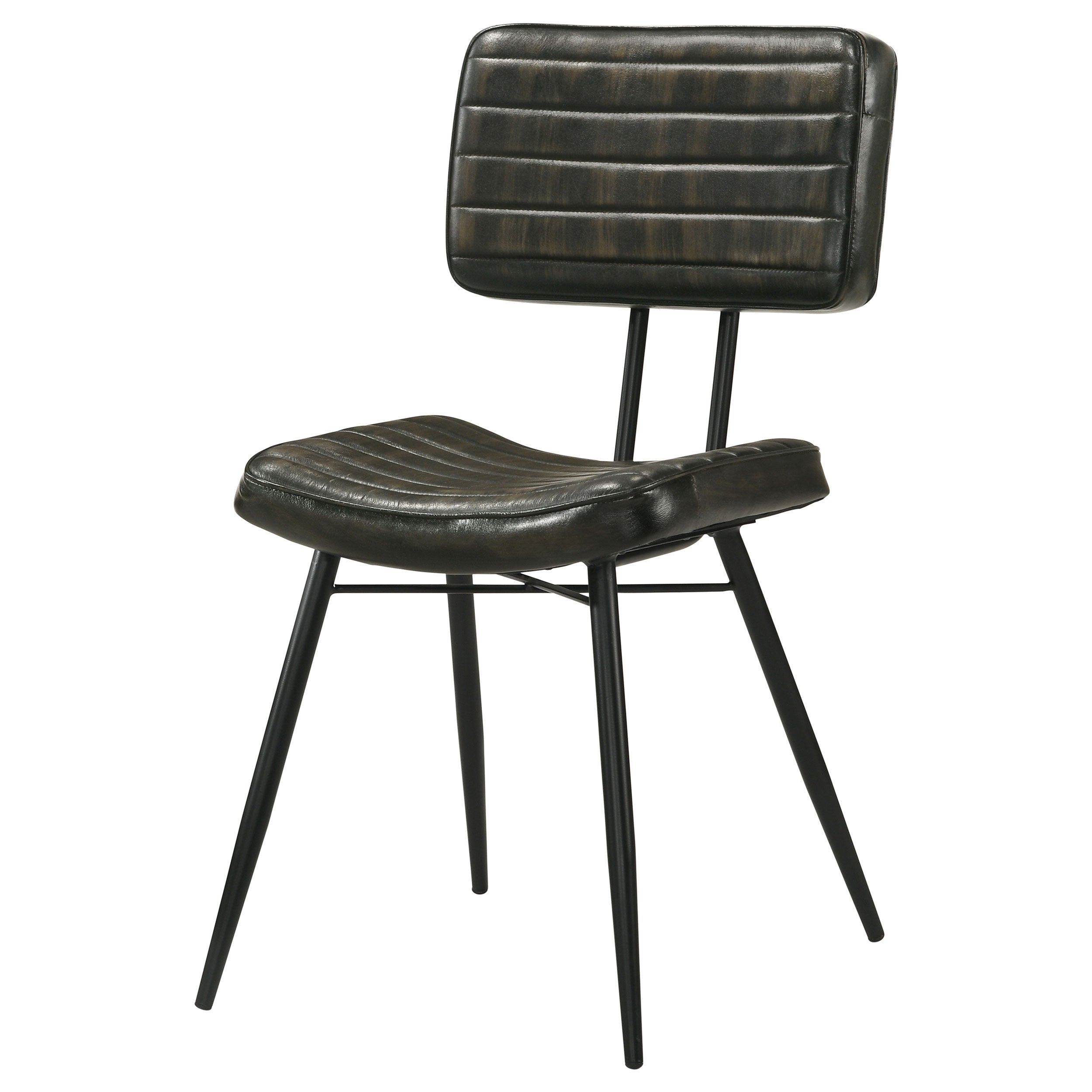 Misty Leather Upholstered Dining Side Chair (Set of 2)