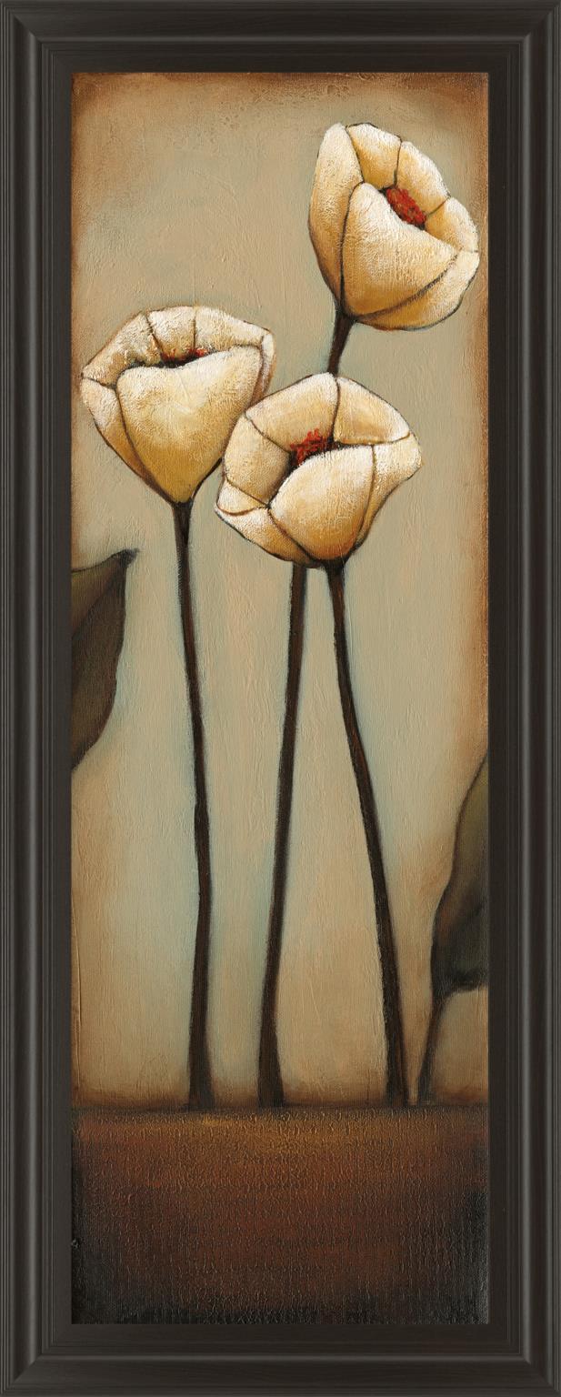 Jardin De Flores Ii By H.Alves 18X42 Framed Print