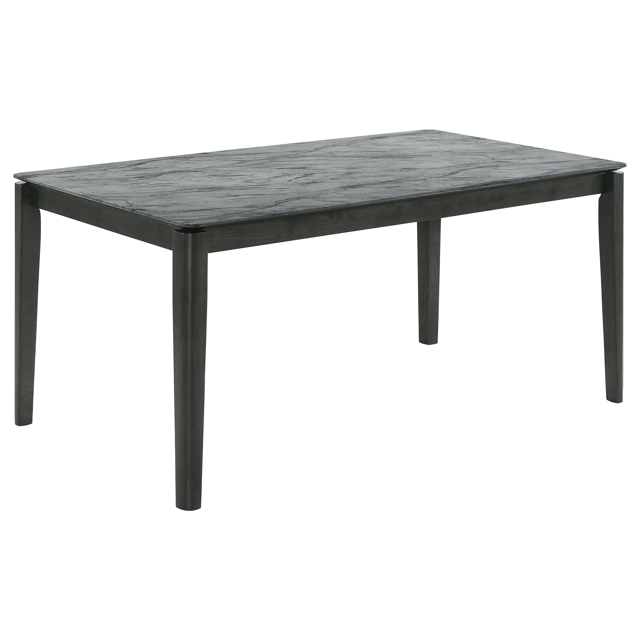 Stevie Rectangular Dining Set Grey and Black
