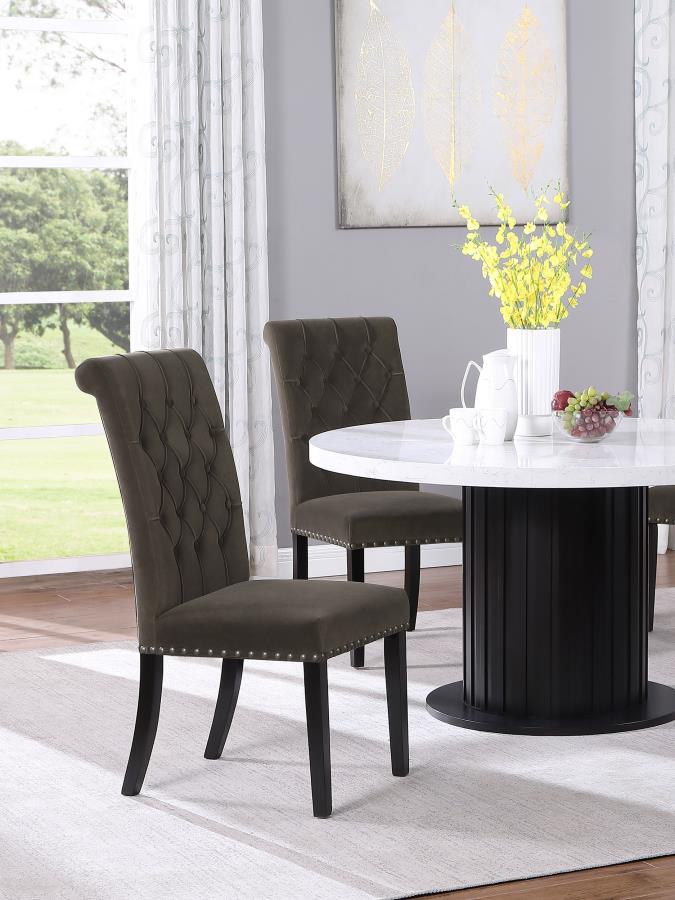 Alana Fabric Upholstered Dining Side Chair (Set of 2)