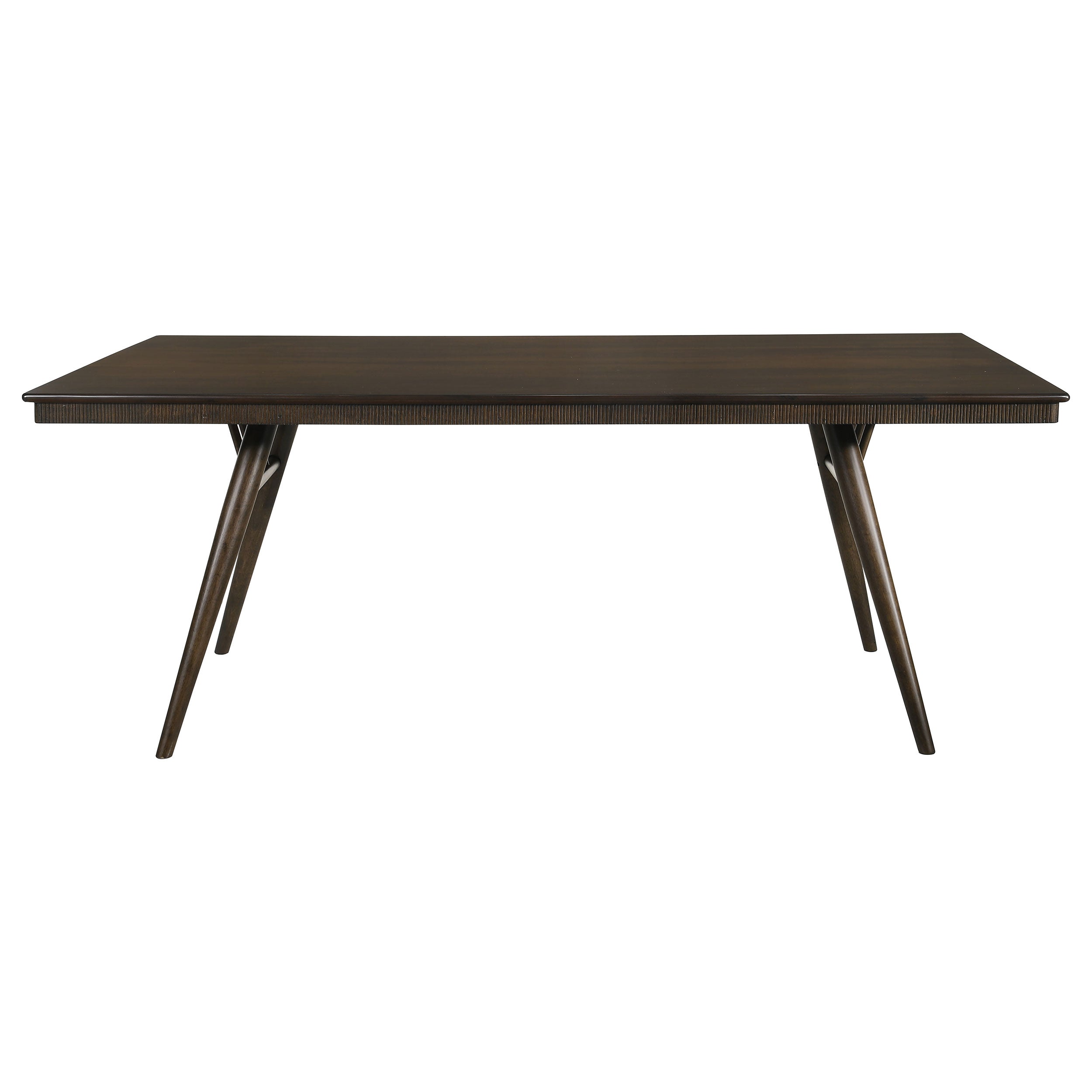 Wes Rectangular Dining Set Grey and Dark Walnut