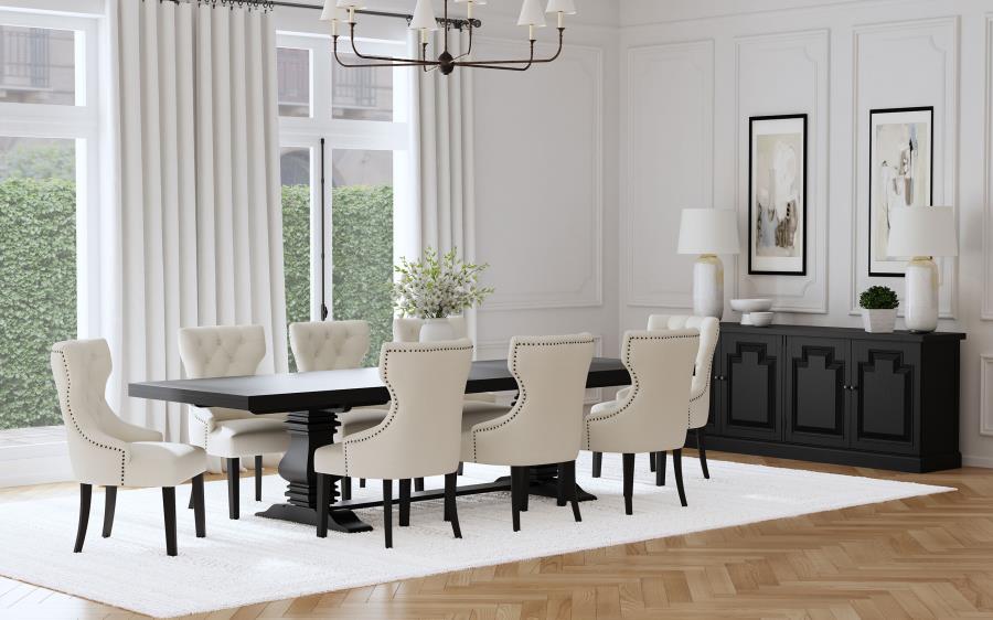 Florence 126-inch Extension Dining Table Set