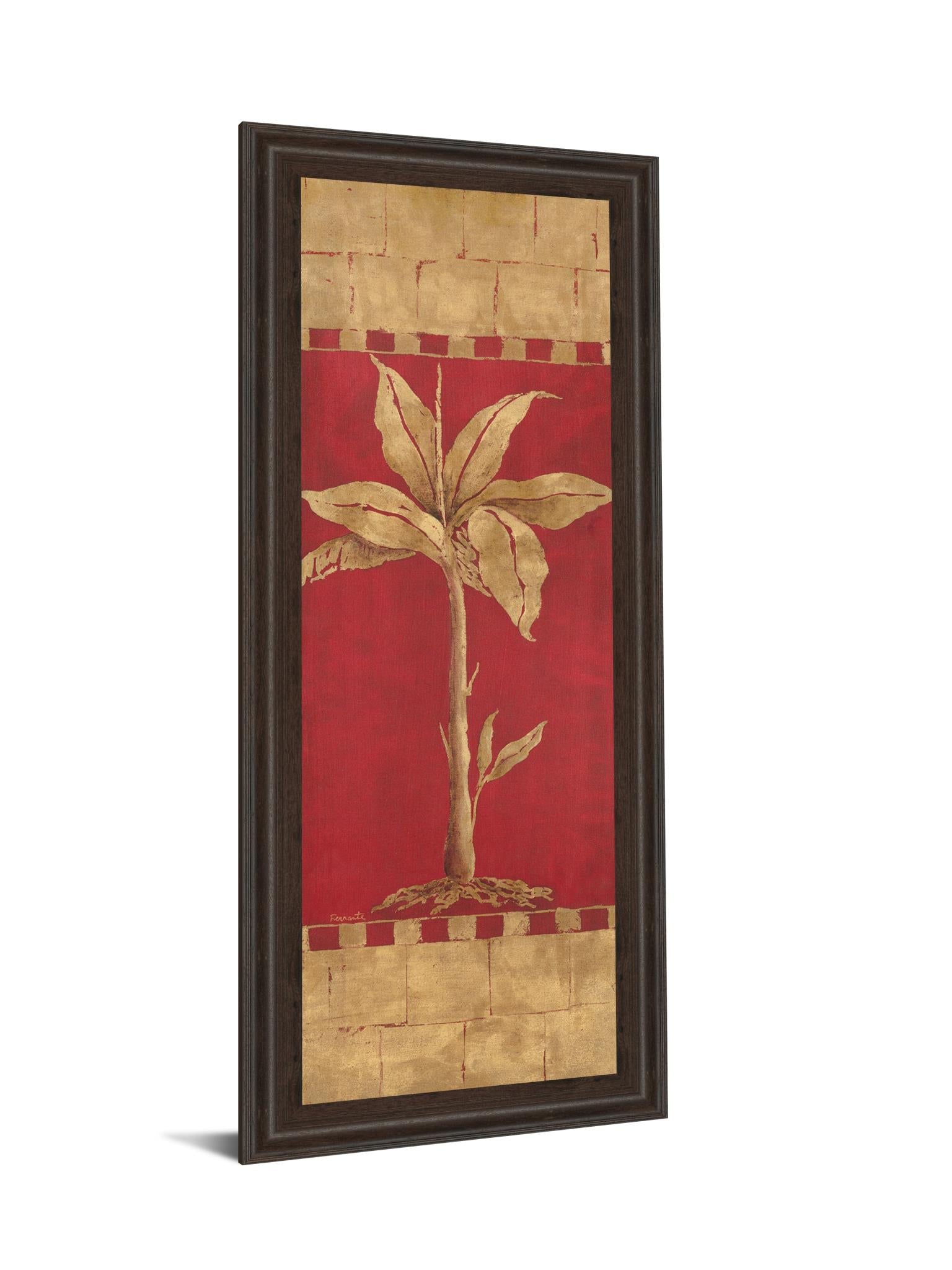 Palm Pizzazz I By Angela Ferrante 18X42 Framed Print