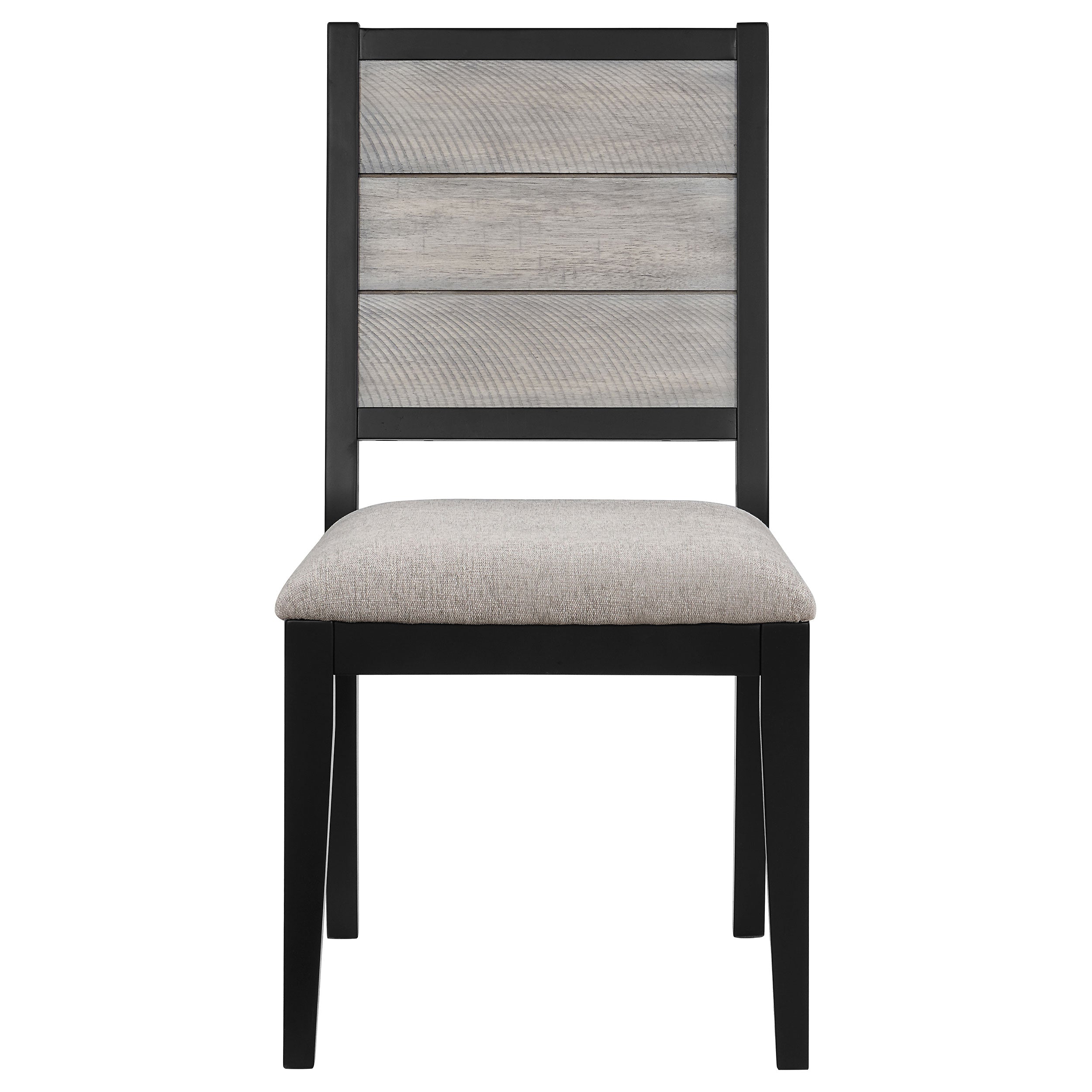 Elodie Wood Dining Side Chair Grey and Black (Set of 2)
