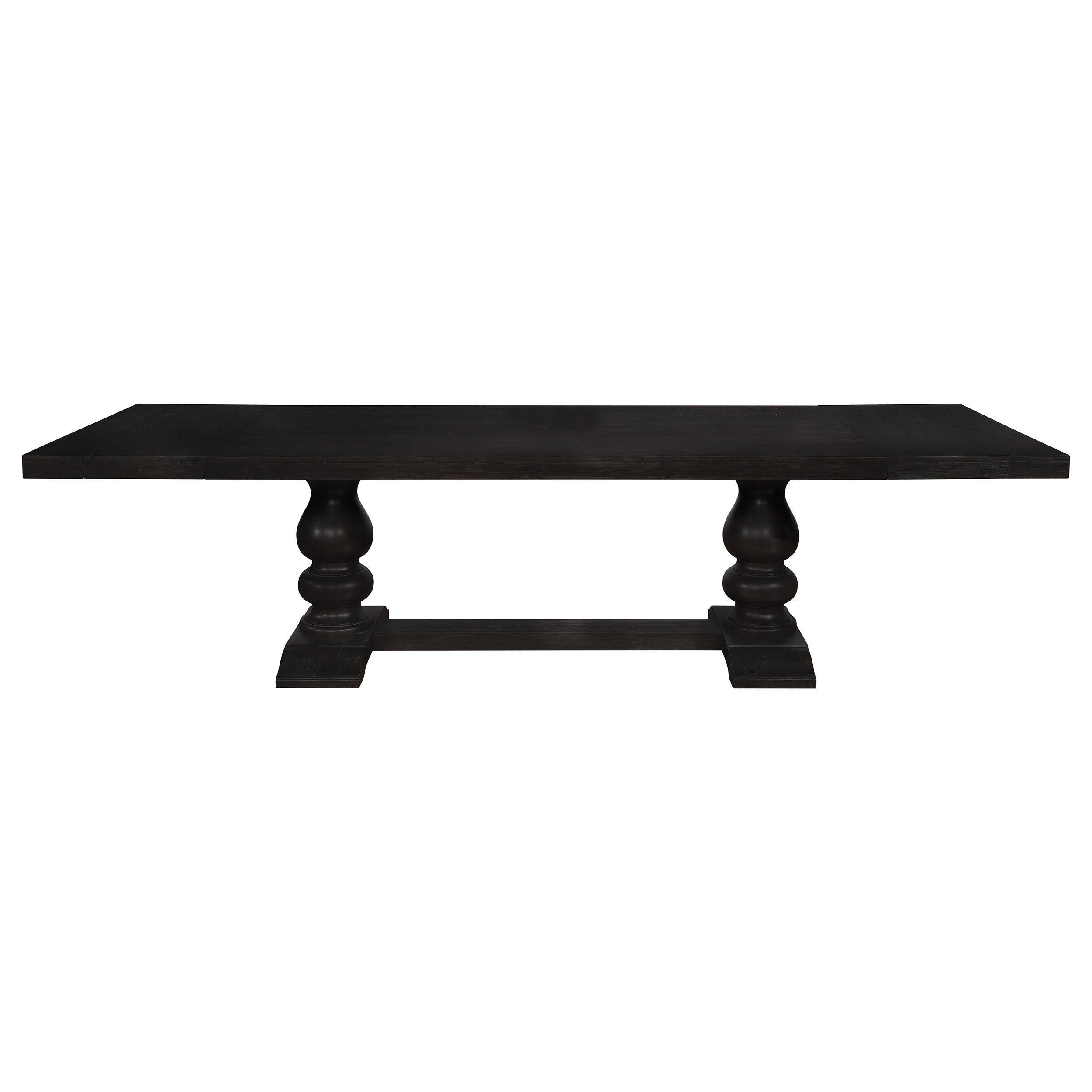 Phelps Rectangular Dining Table Set Distressed Noir