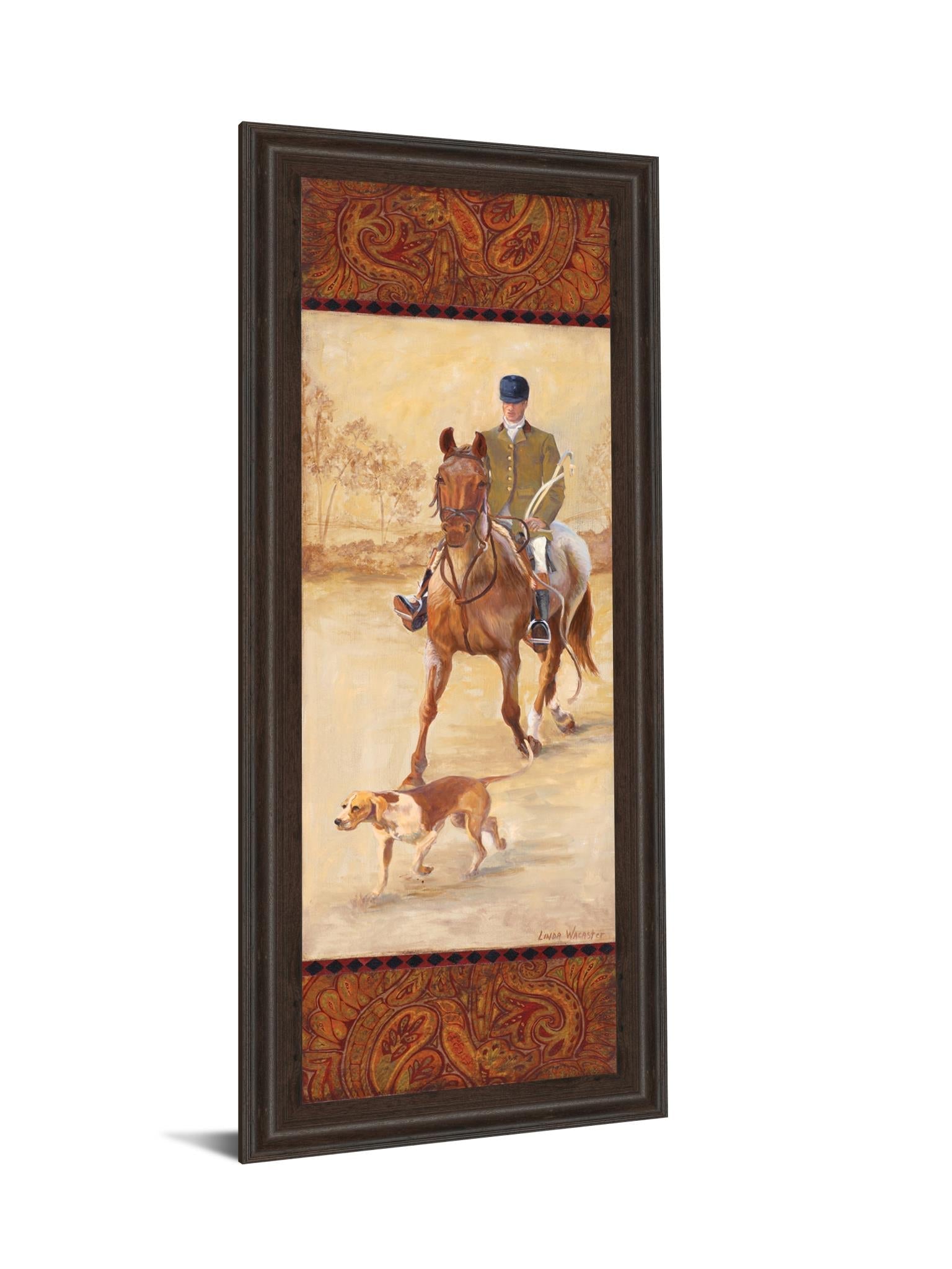 On The Hunt Ii By Linda Wacaster 18X42 Framed Print