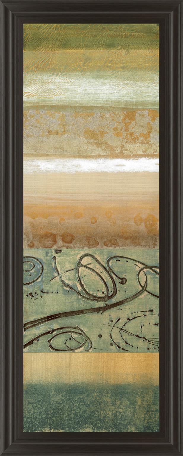 Bluemood I By Selina Werbelow 18X42 Framed Print