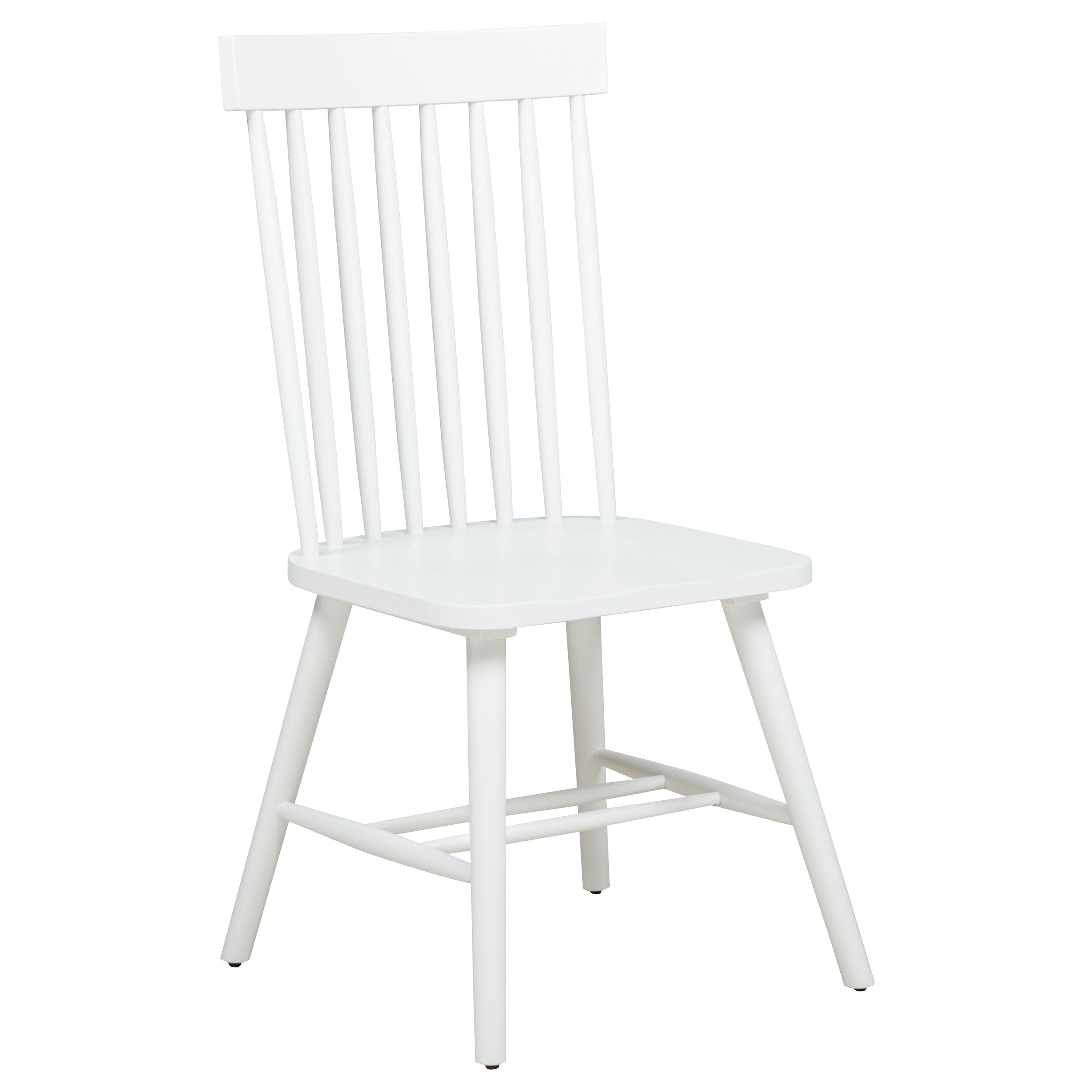 Andrews Windsor Spindle Dining Side Chair White (Set of 2)