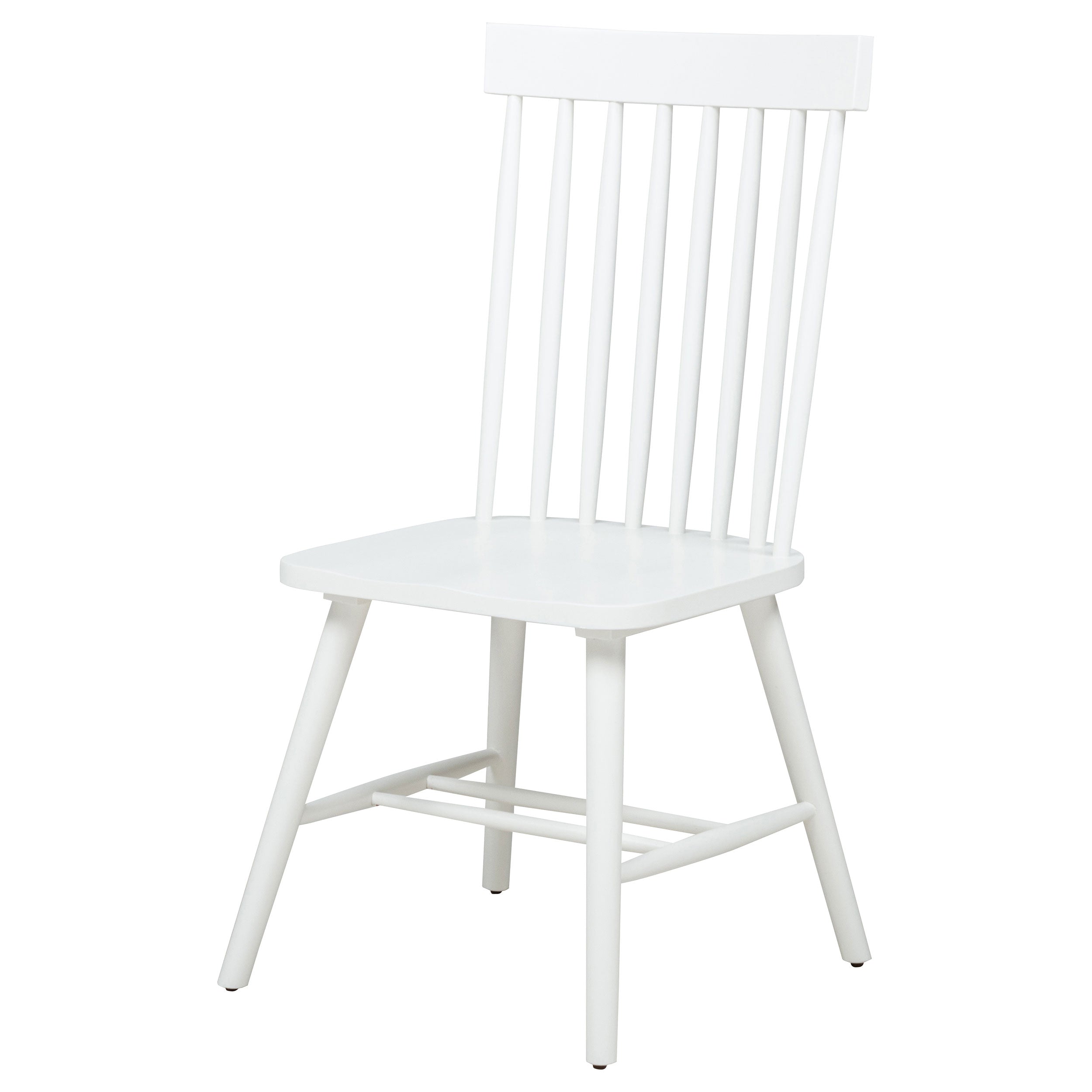 Andrews Windsor Spindle Dining Side Chair White (Set of 2)