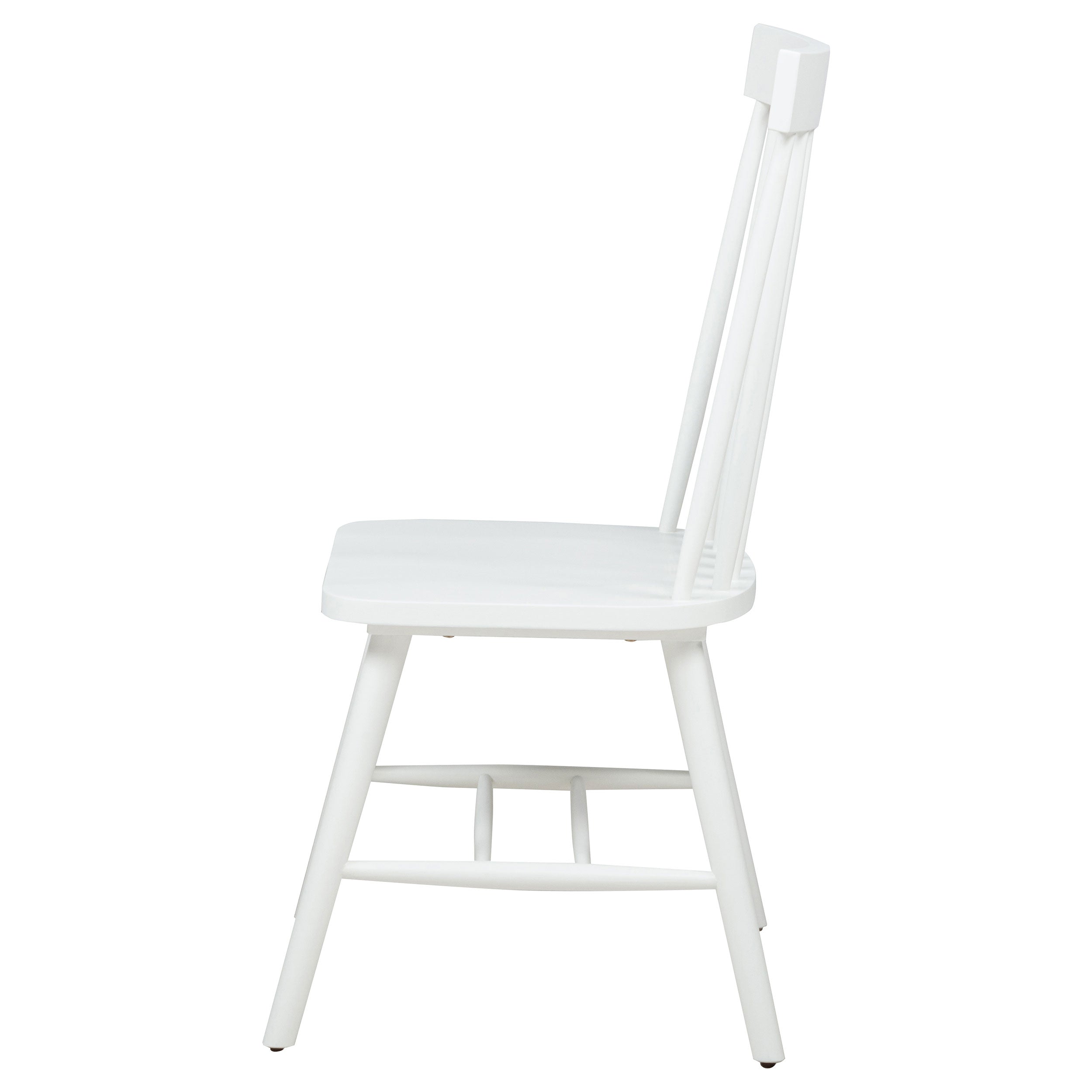 Andrews Windsor Spindle Dining Side Chair White (Set of 2)