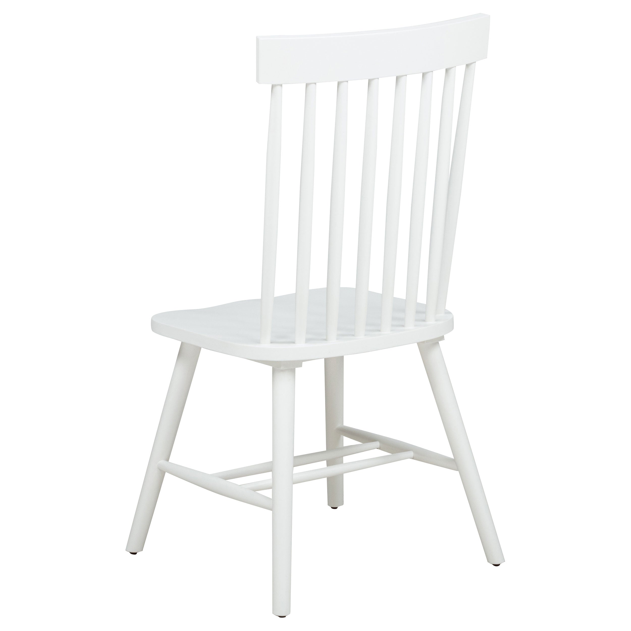 Andrews Windsor Spindle Dining Side Chair White (Set of 2)