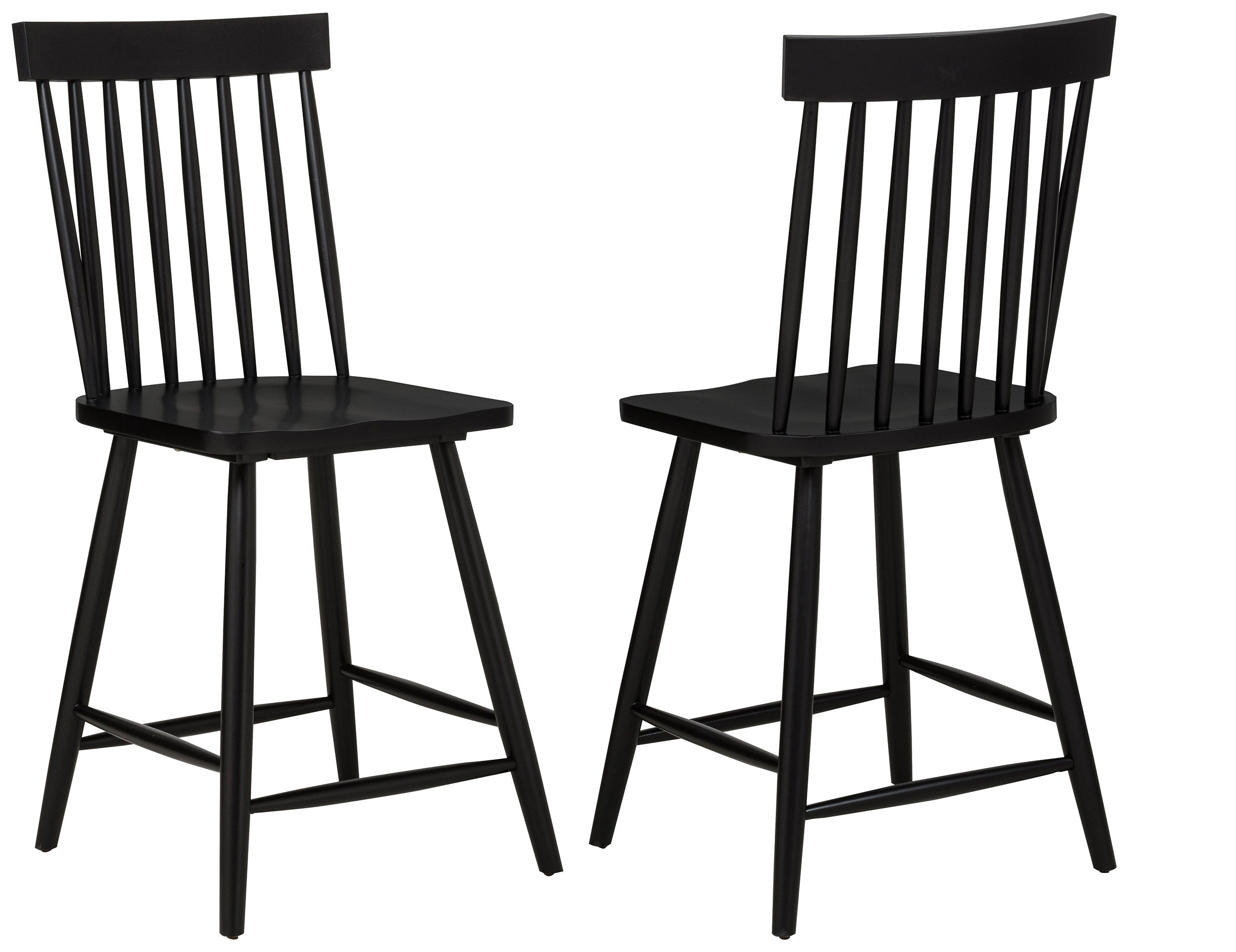 Andrews Windsor Counter Height Dining Side Chair (Set of 2)