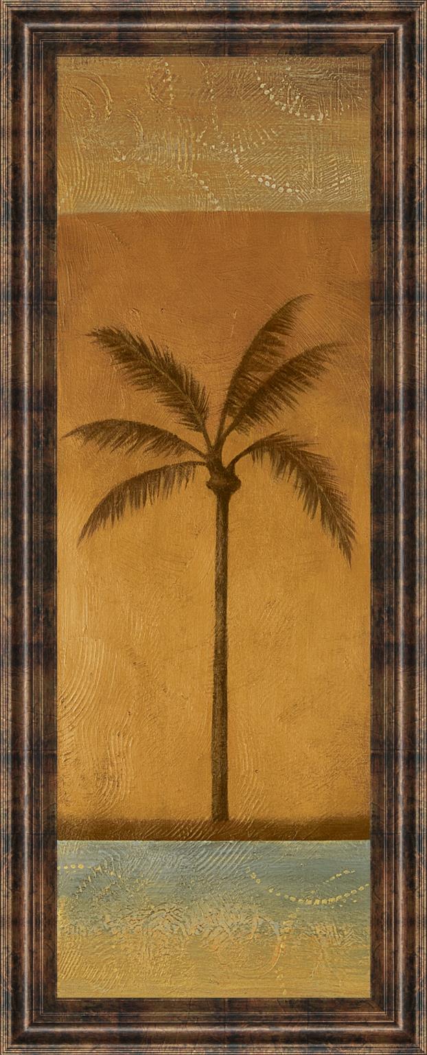Golden Palm I By Jordan Grey 18X42 Framed Print