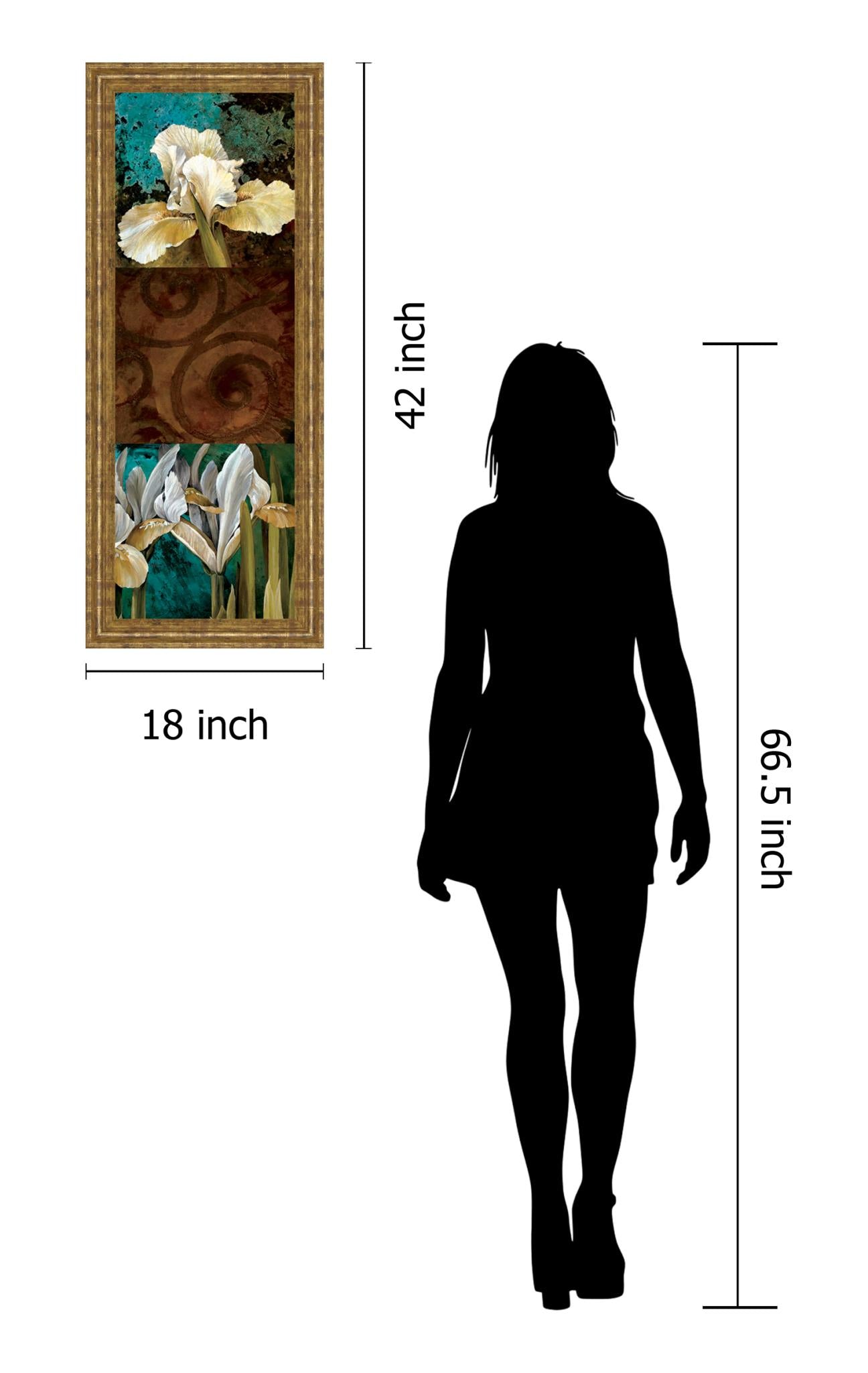 From My Garden I By Linda Thompson 18X42 Framed Print