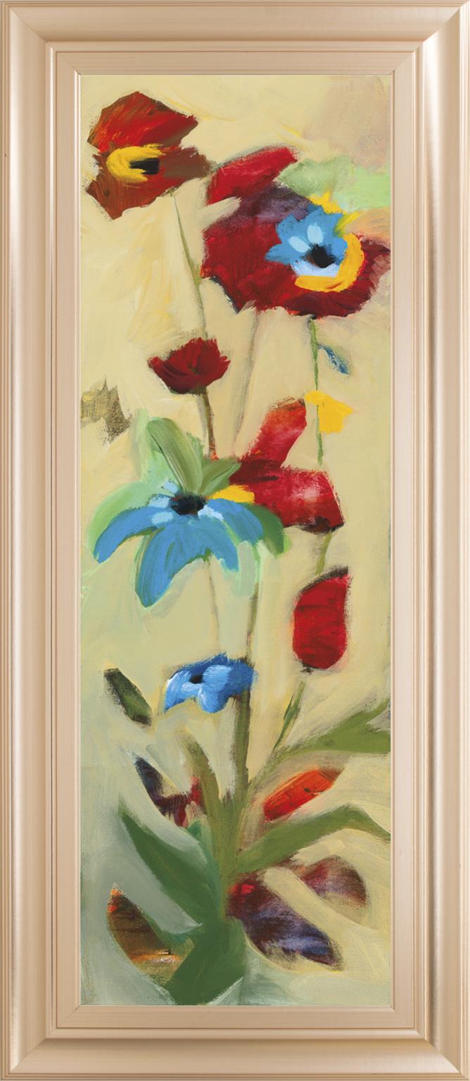 Wildflower Ii By Jennifer Zybala 18X42 Framed Print