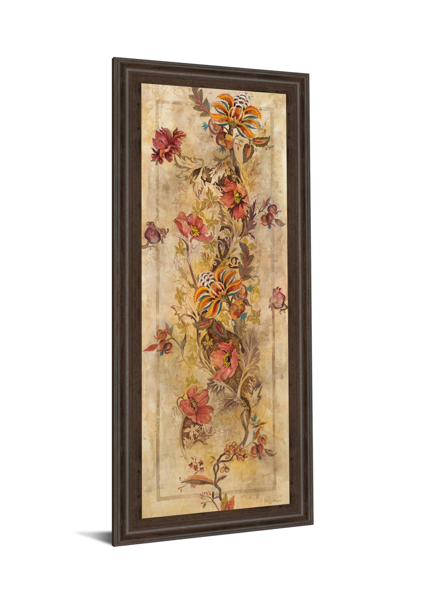 Fleur Delicate I By Georgie 18X42 Framed Print