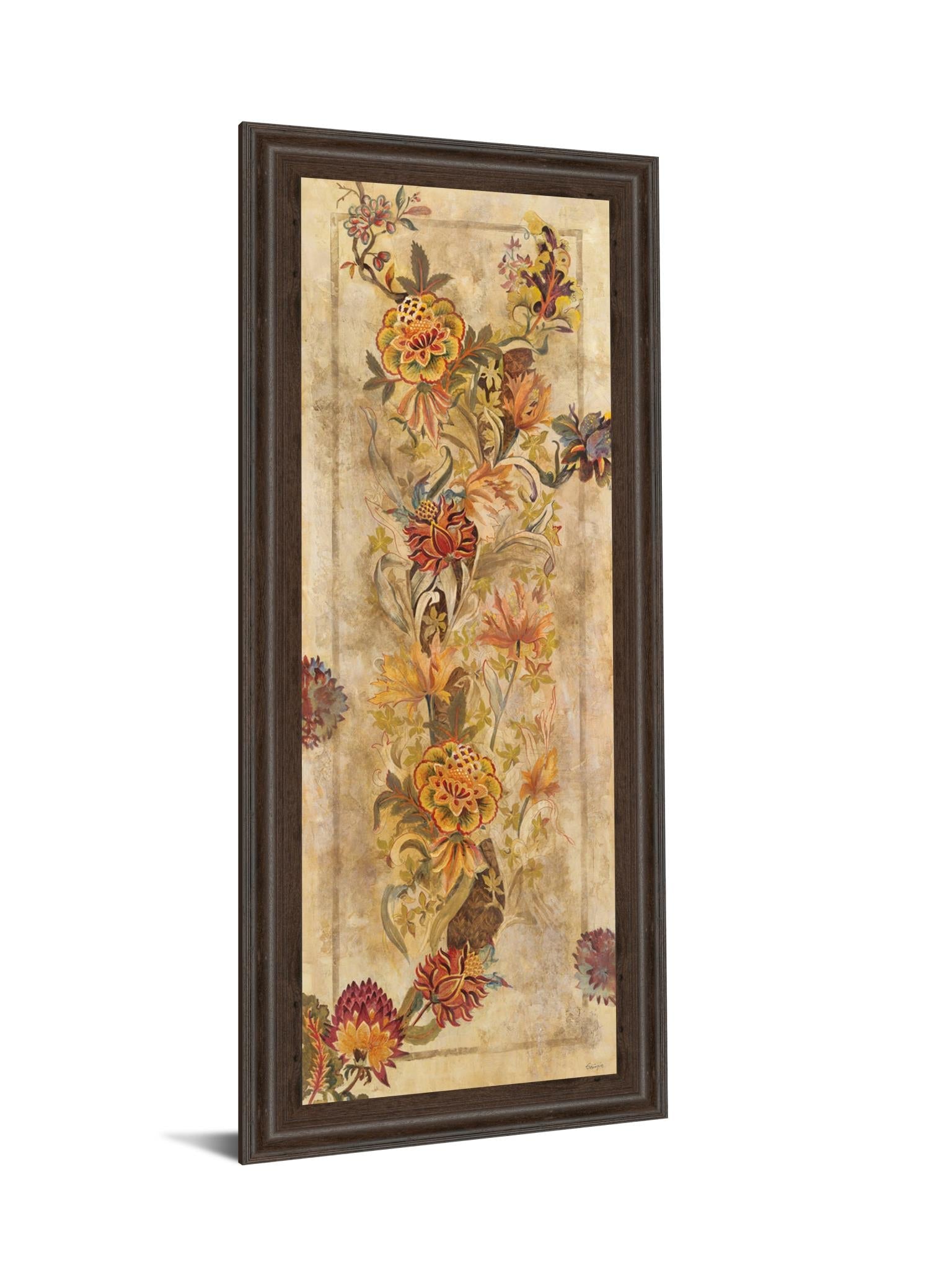 Fleur Delicate Ii By Georgie 18X42 Framed Print