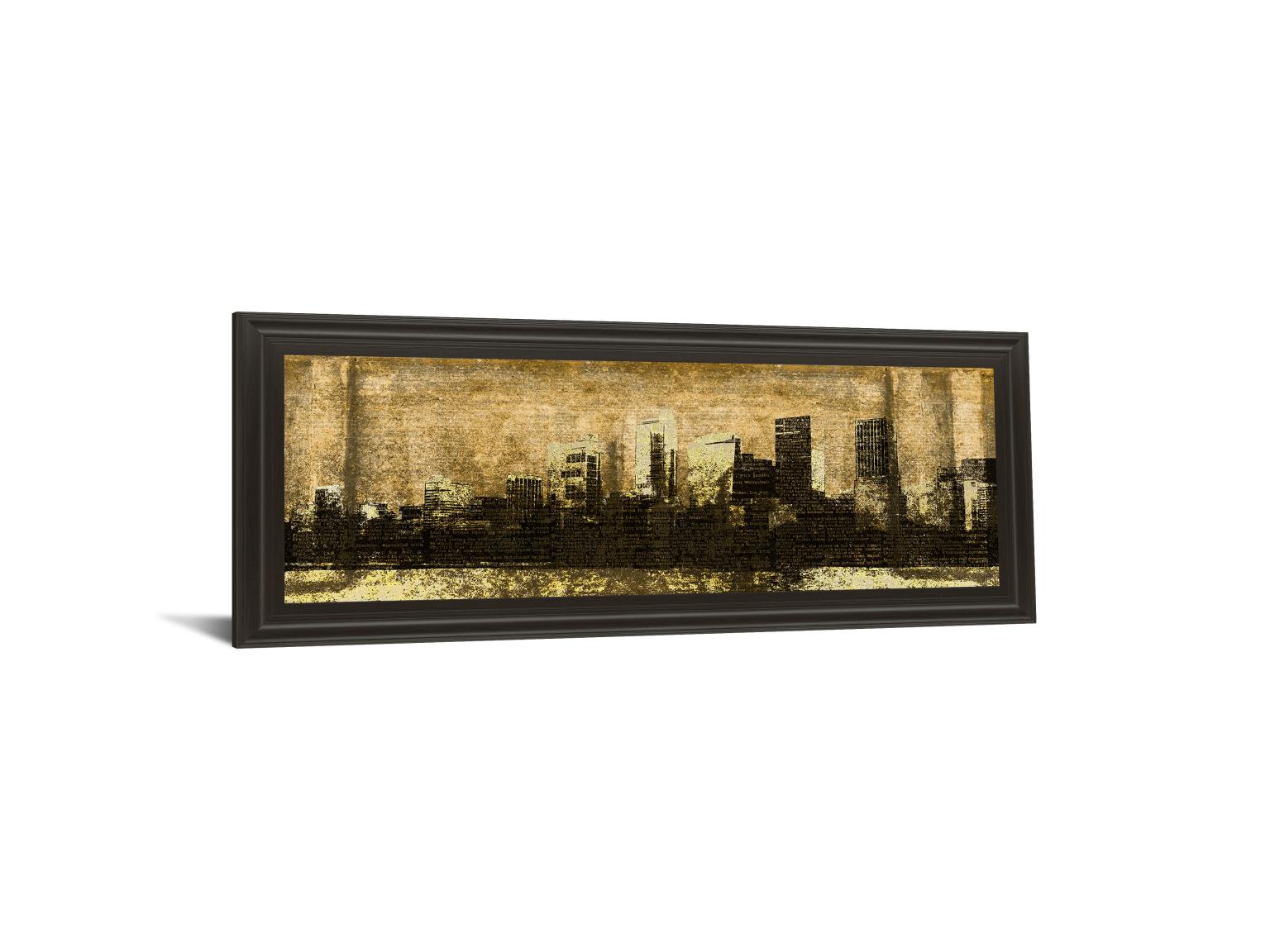 Defined City I By Sd Graphic Studio 18X42 Framed Print