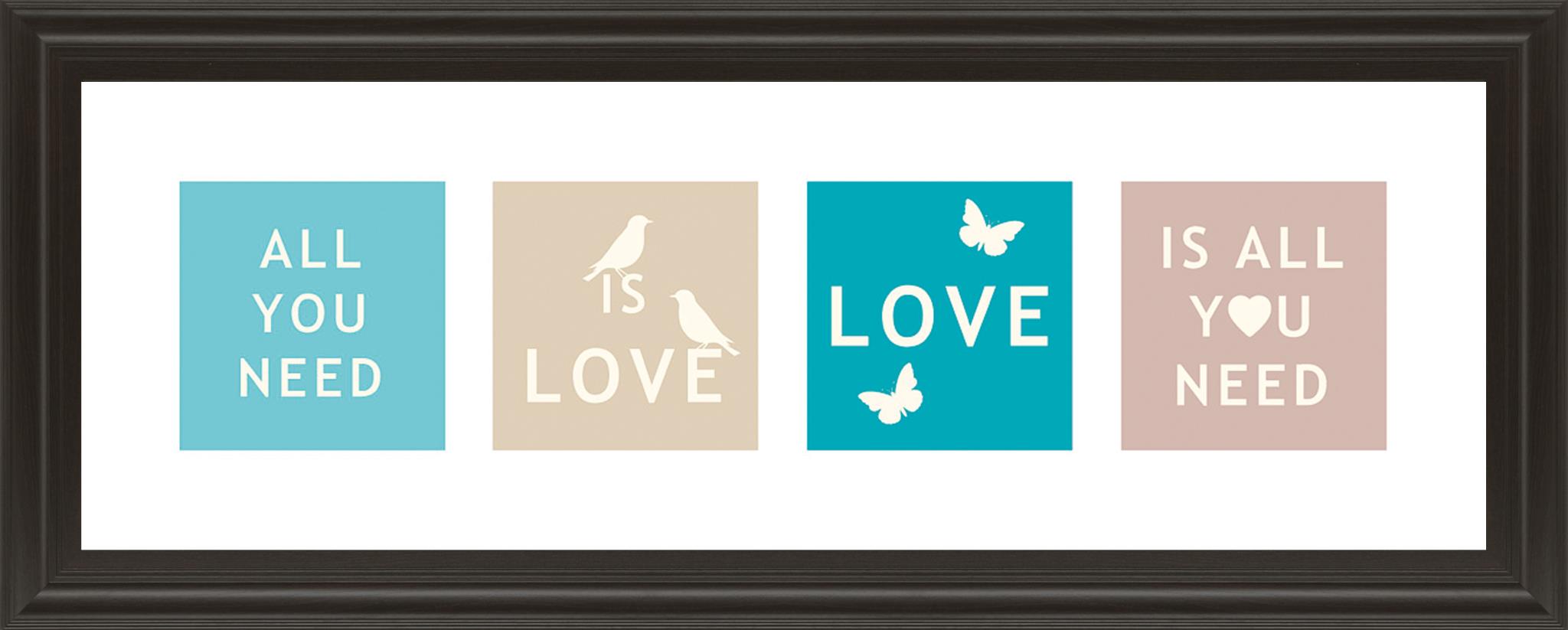 Words Of Kindness Ii By The Vintage Collection 18X42 Framed Print