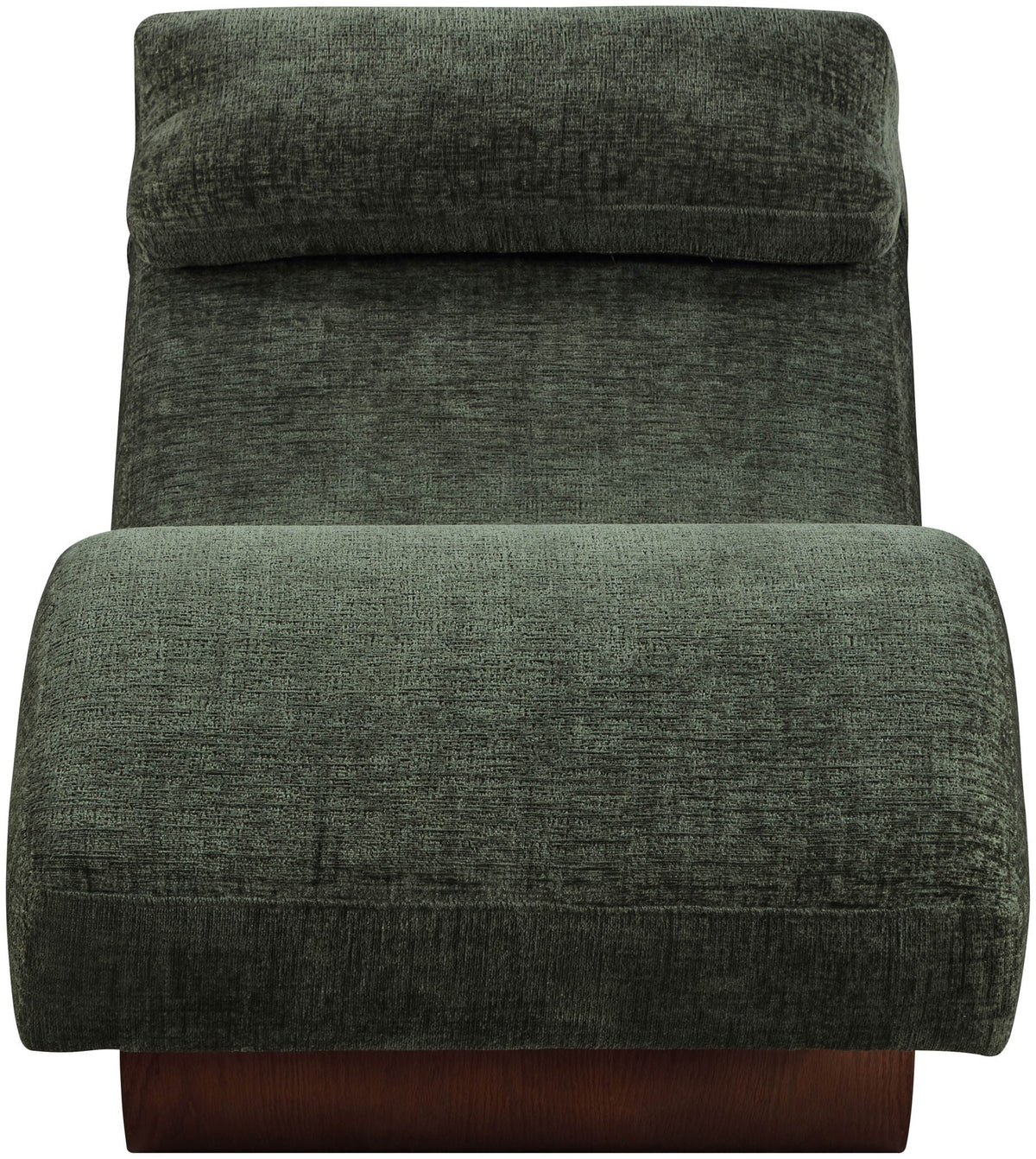 Marcella - Chaise Lounge with Walnut Base