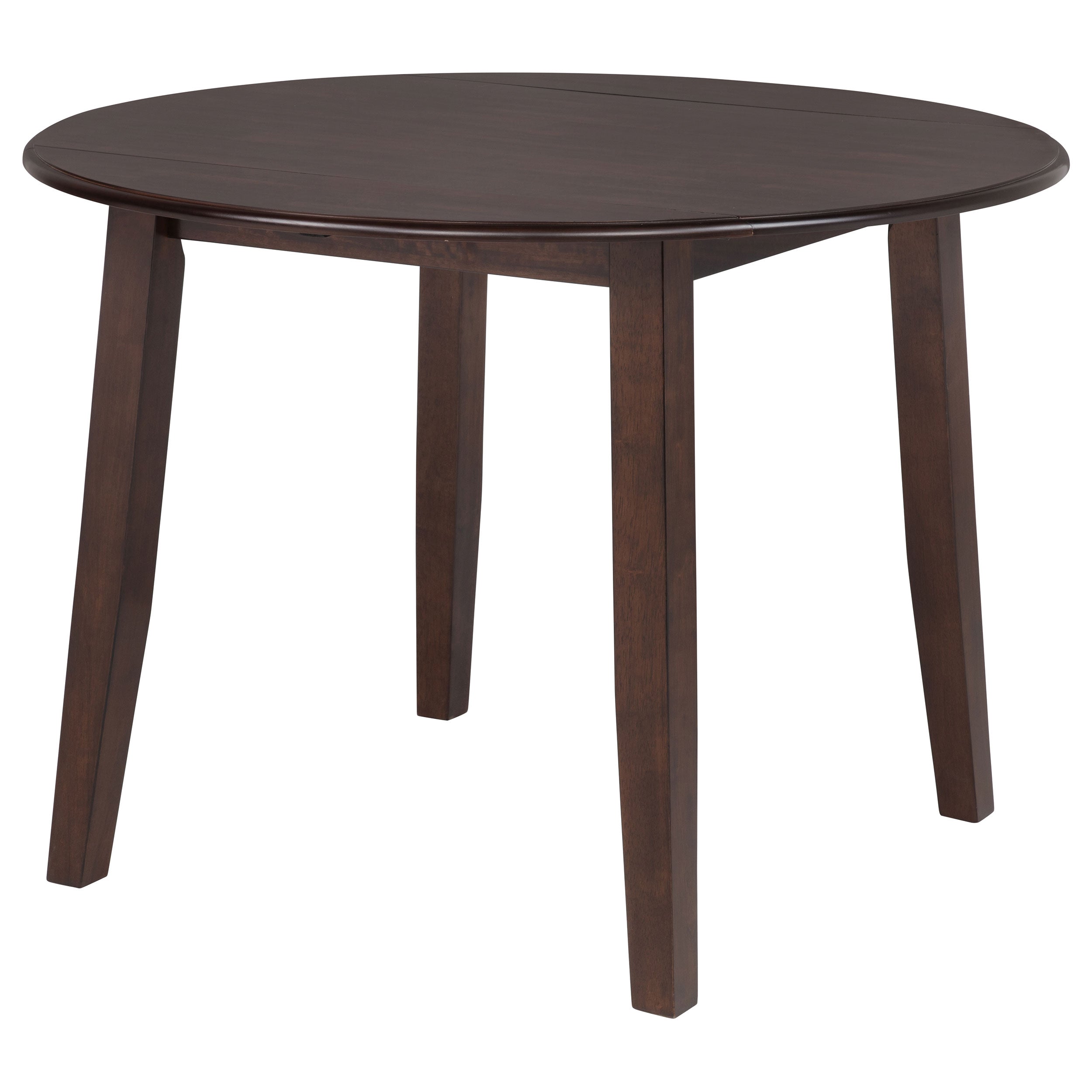 Barton 5-piece Round Wood Dining Table Set Dark Brown